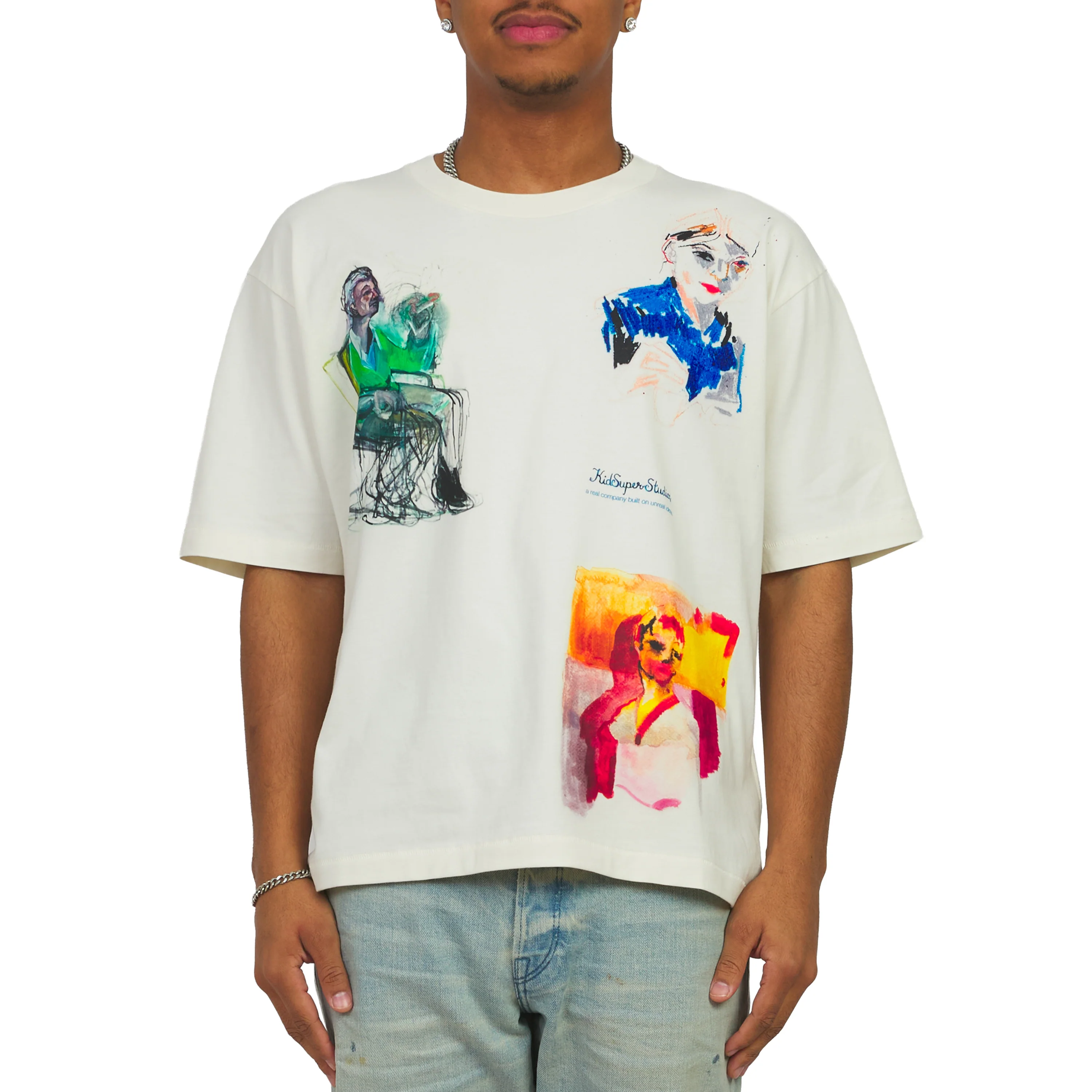 Paintings Tee | Natural - Image 3