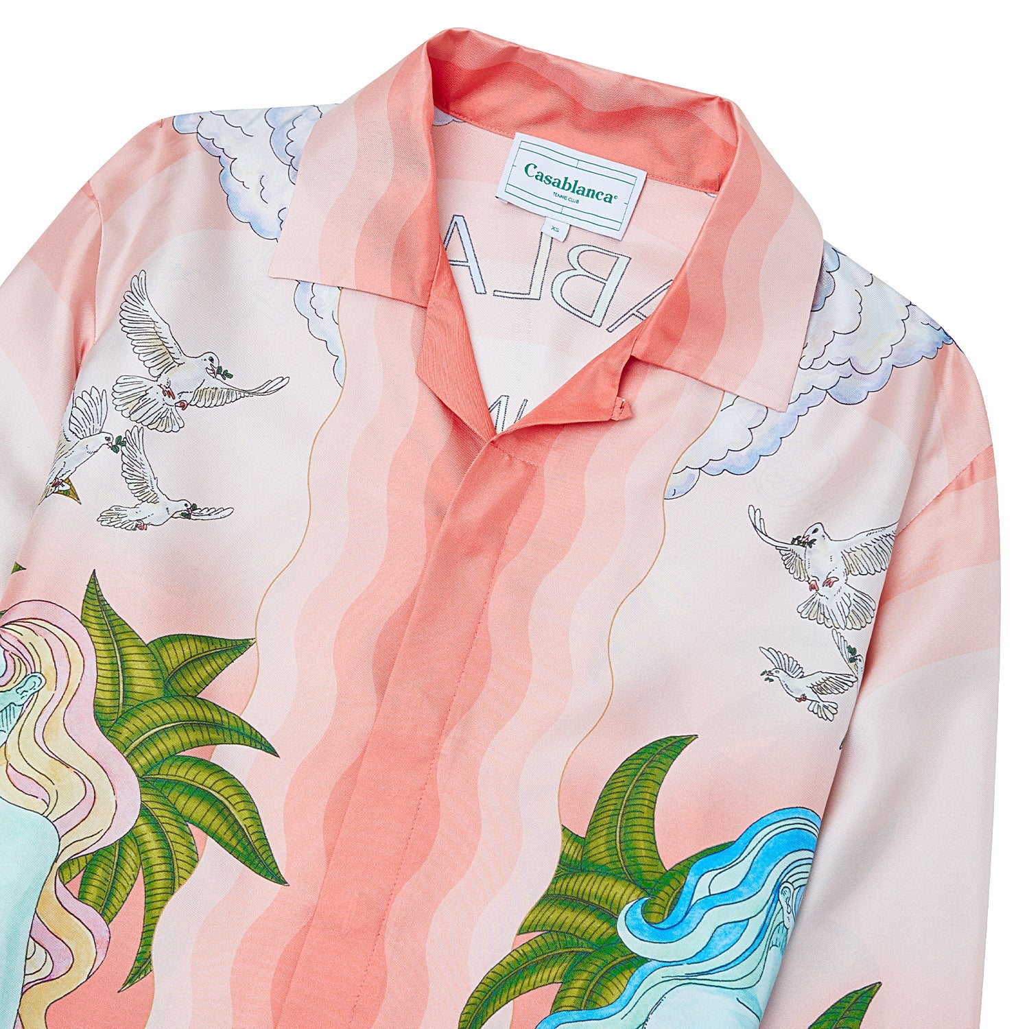 Paix et Amour Tennis Silk Shirt - Image 3