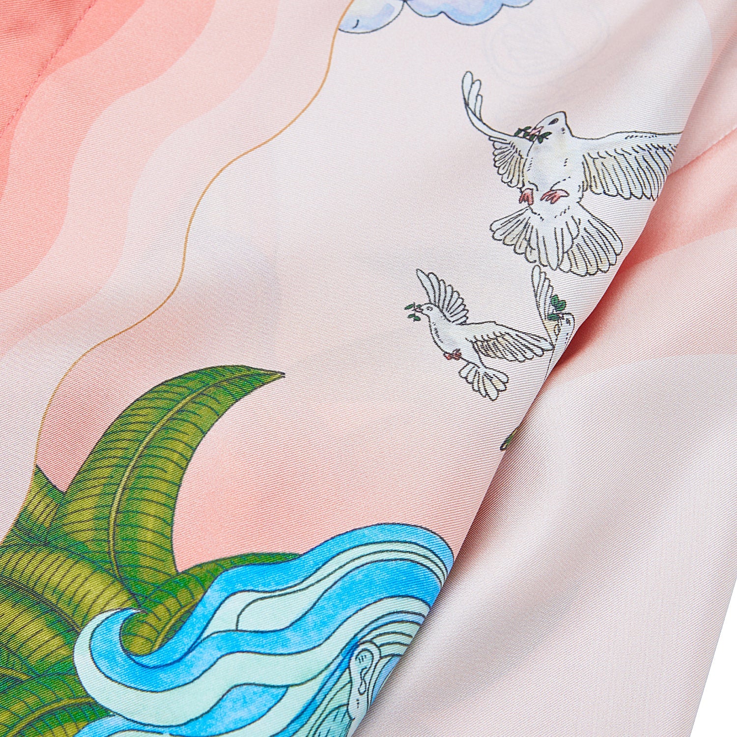 Paix et Amour Tennis Silk Shirt - Image 4