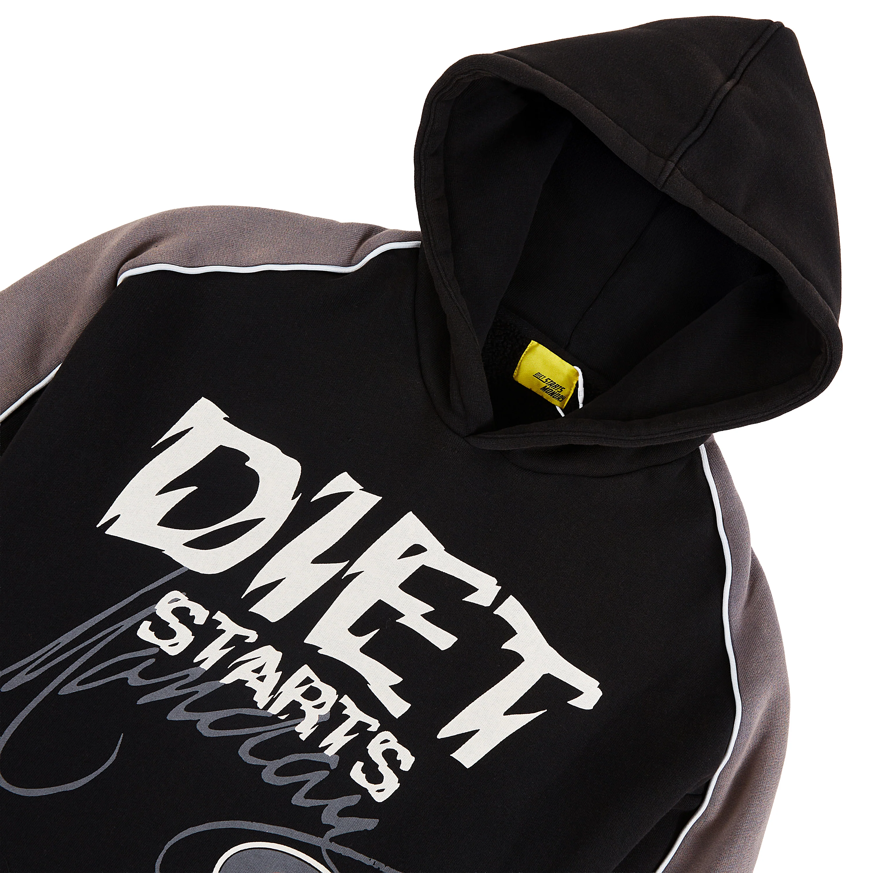 Panel Hoodie | Vintage Black/Grey - Image 3
