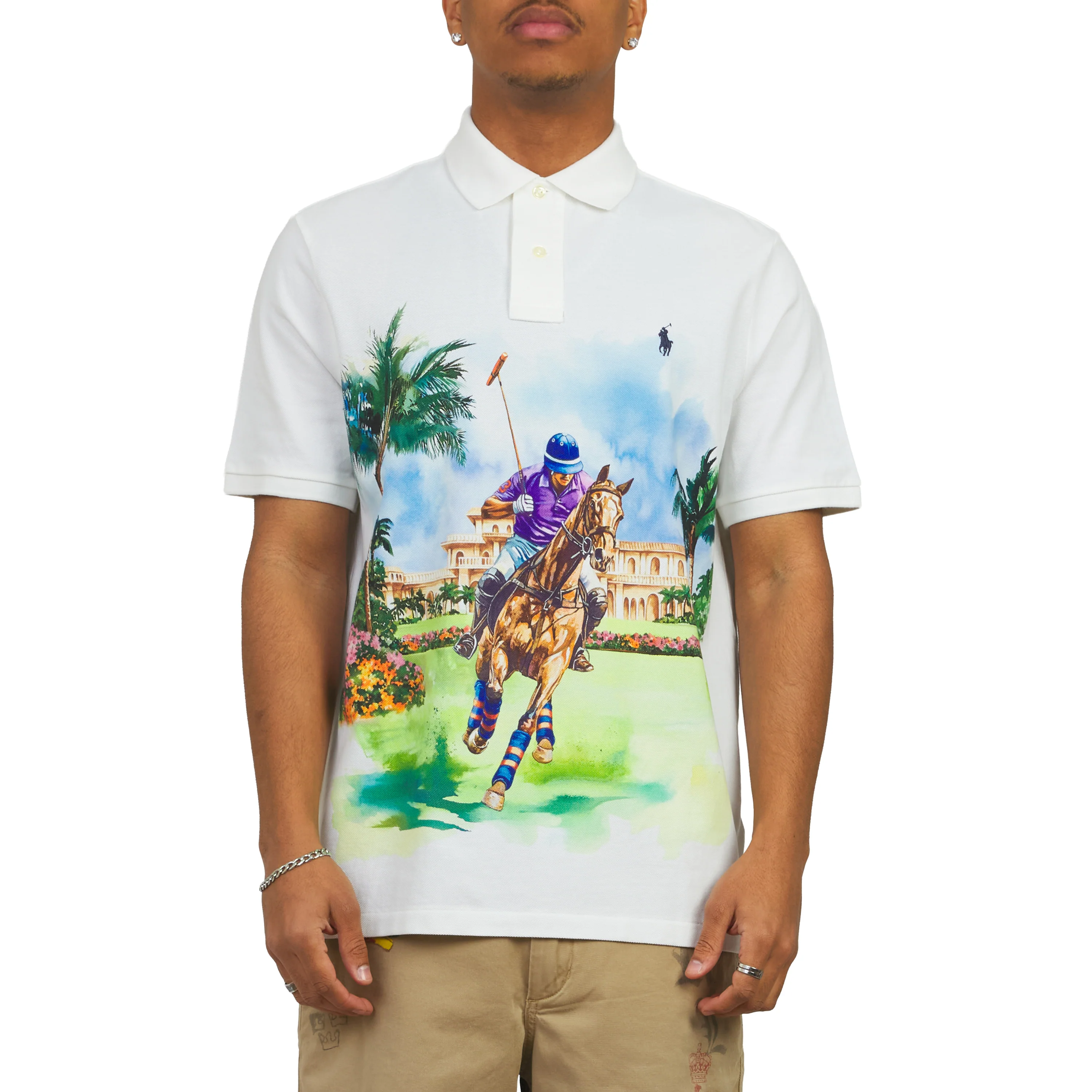 Paradise of Palm Trees Polo Shirt - Image 3