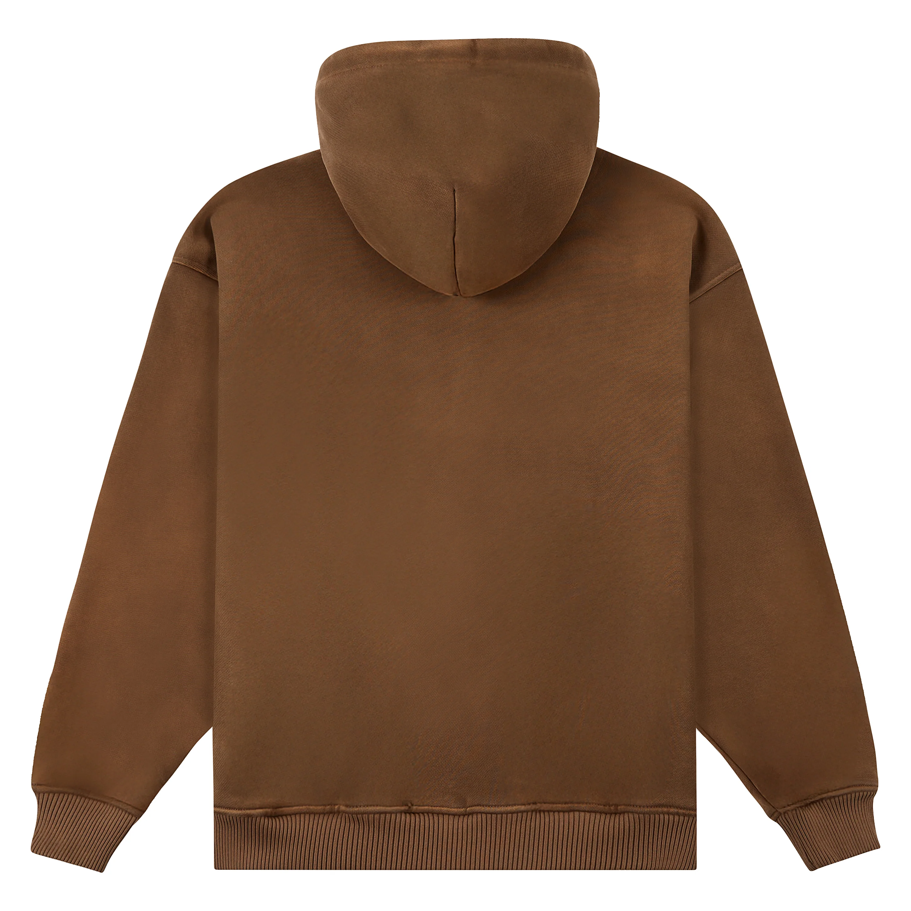 Patchwork Face Zip Up Hoodie | Dark Brown - Image 4