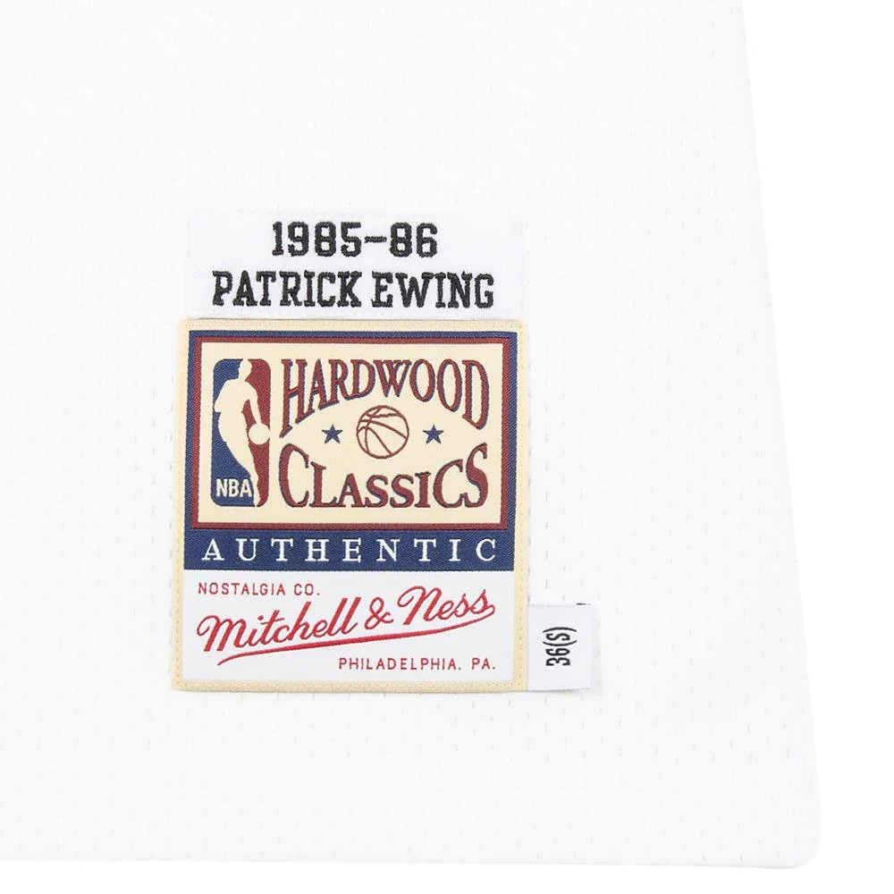 P. Ewing 1985/86 Auth New York Knicks Jersey | White - Image 4