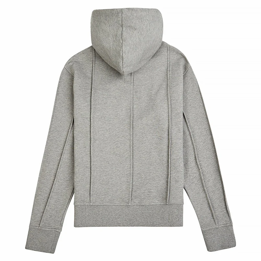 Pintuck Hoodie | Grey - Image 5
