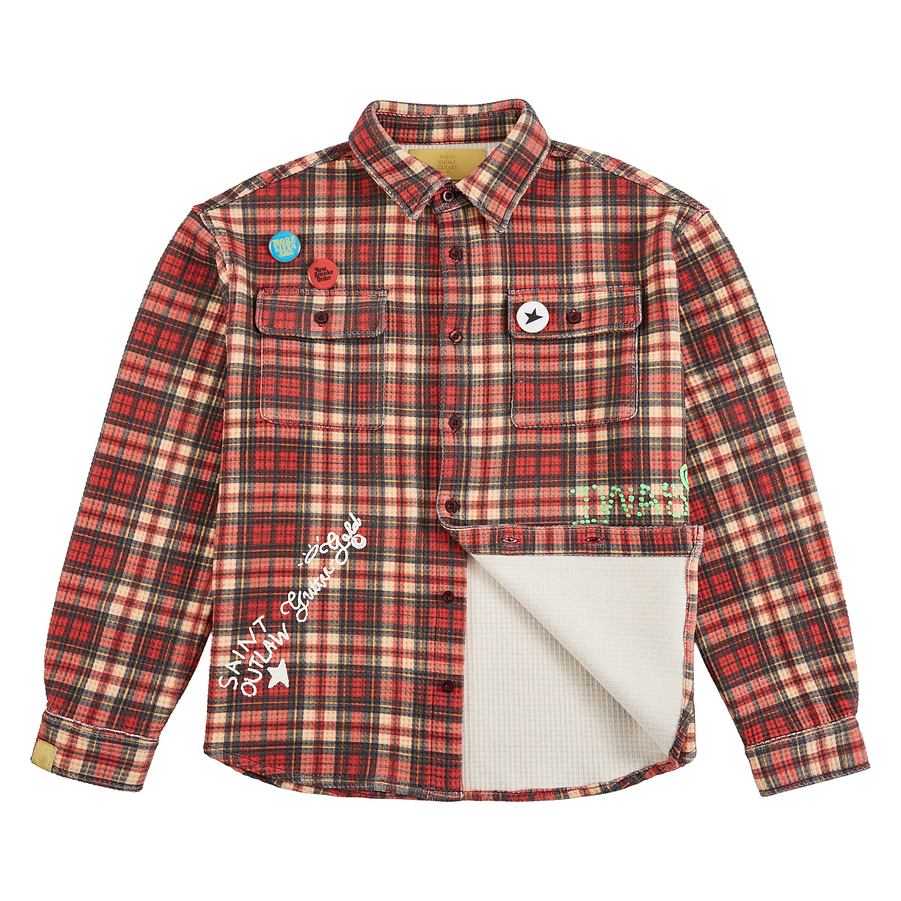 Plaid Thermal Button Down Shirt - Image 6