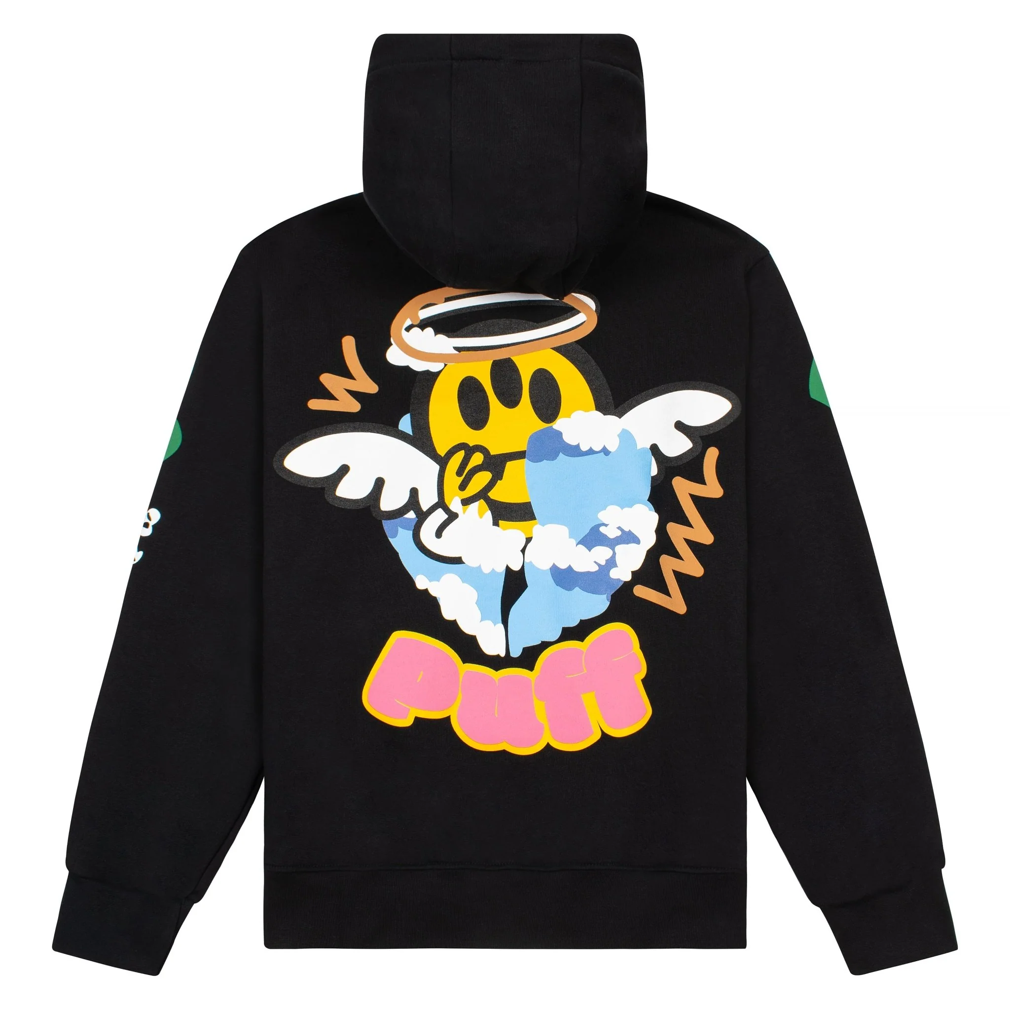 Puff Print Hoodie | Black - Image 2