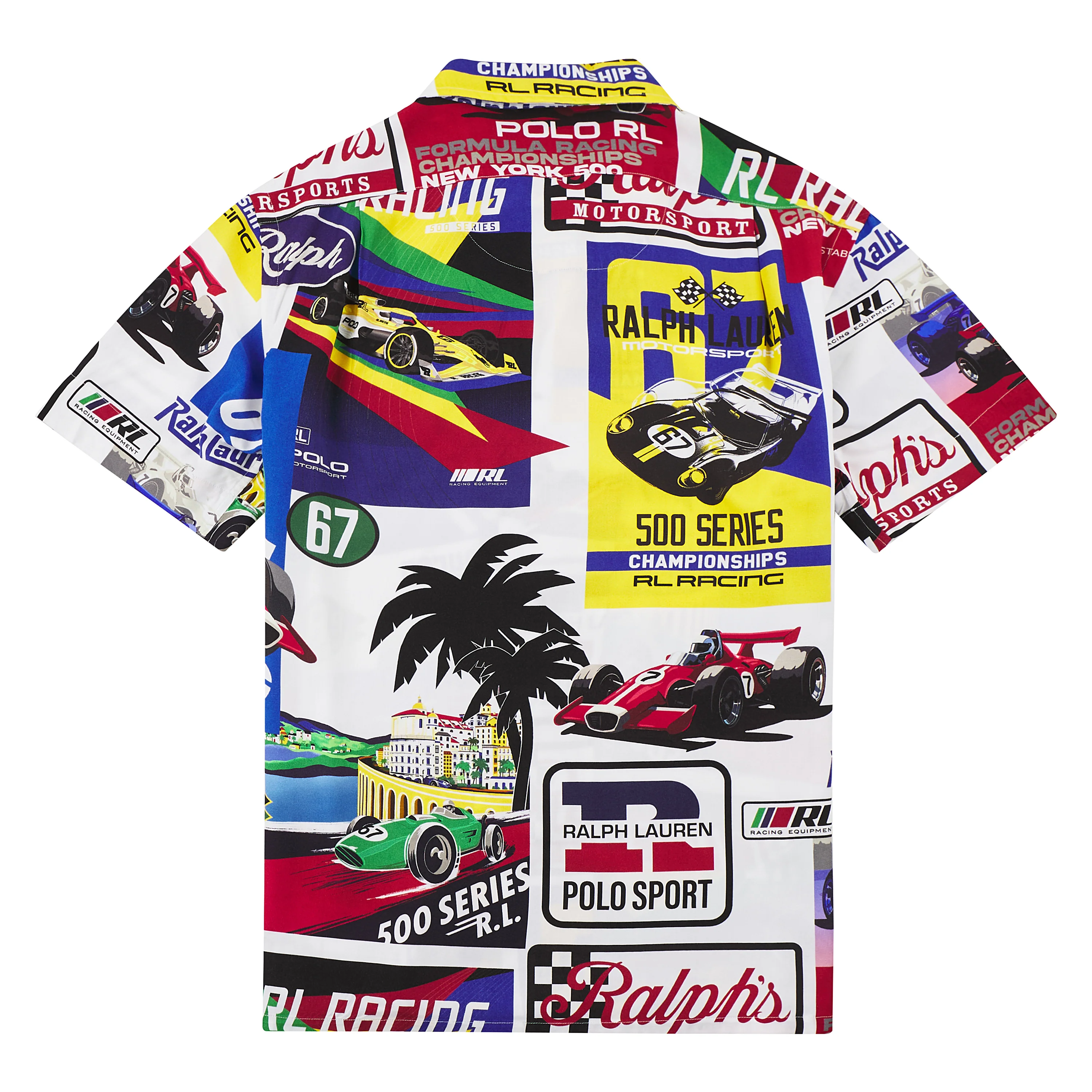 Racing Print Camp Shirt - Image 2