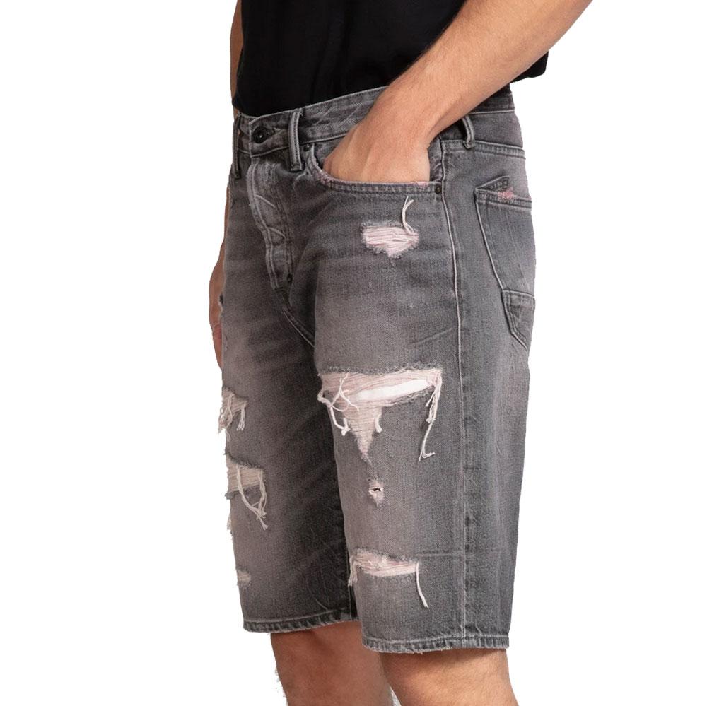 Ripped Denim Shorts - Image 3