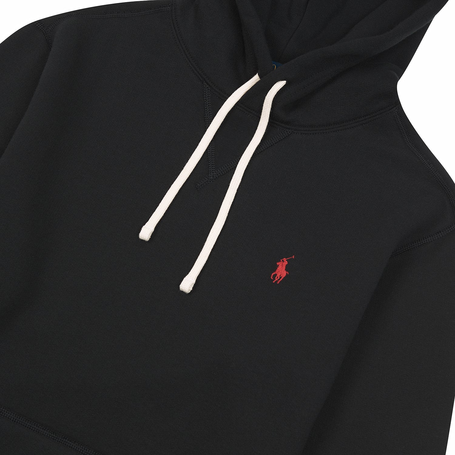 RL Fleece Pullover Hoodie | Black - Image 3