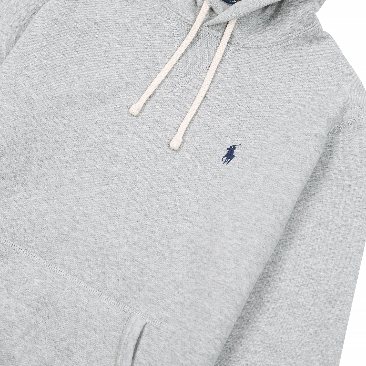 RL Fleece Pullover Hoodie | Grey Heather - Image 3