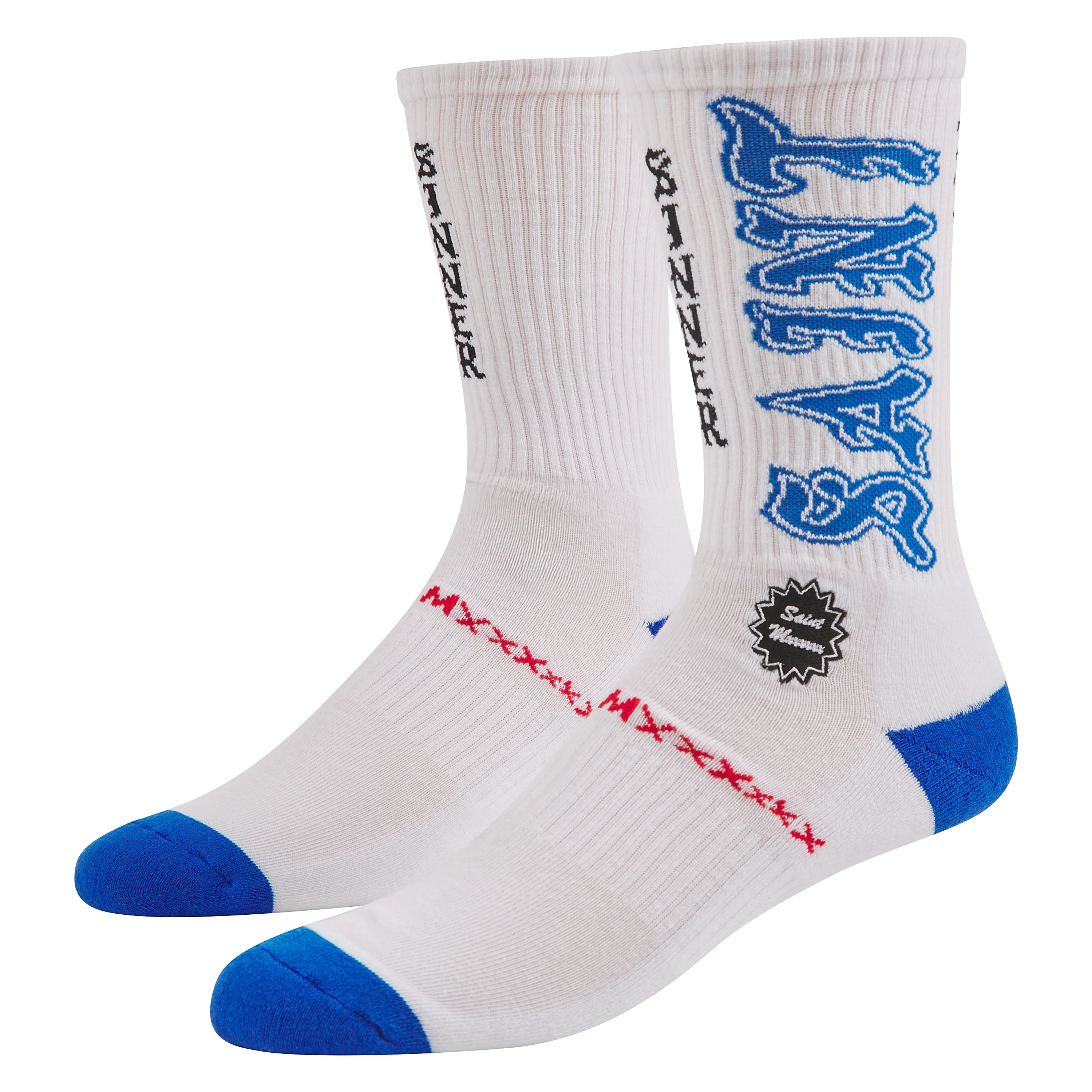 Saint Sock | White/Blue