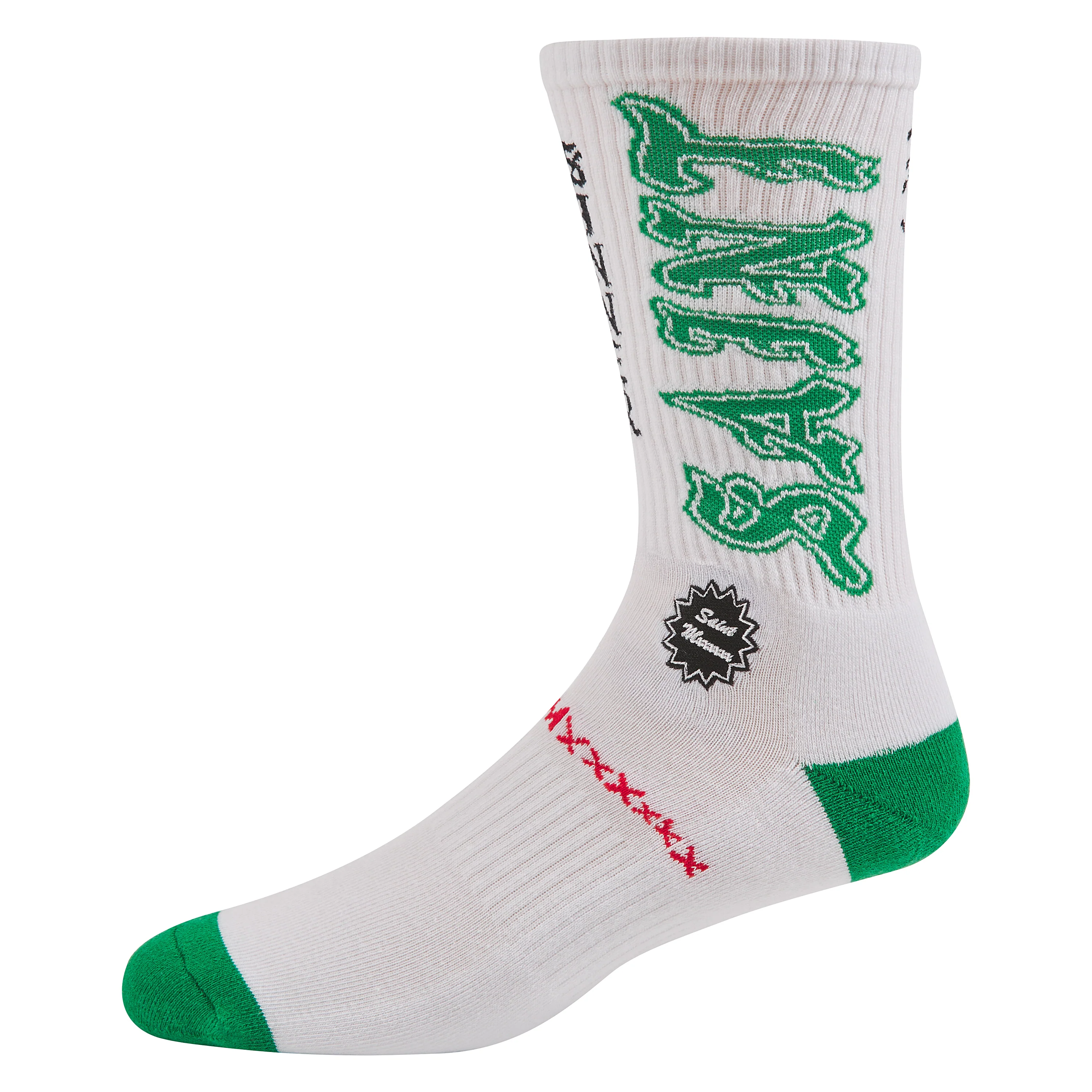 Saint Sock | White/Green - Image 3