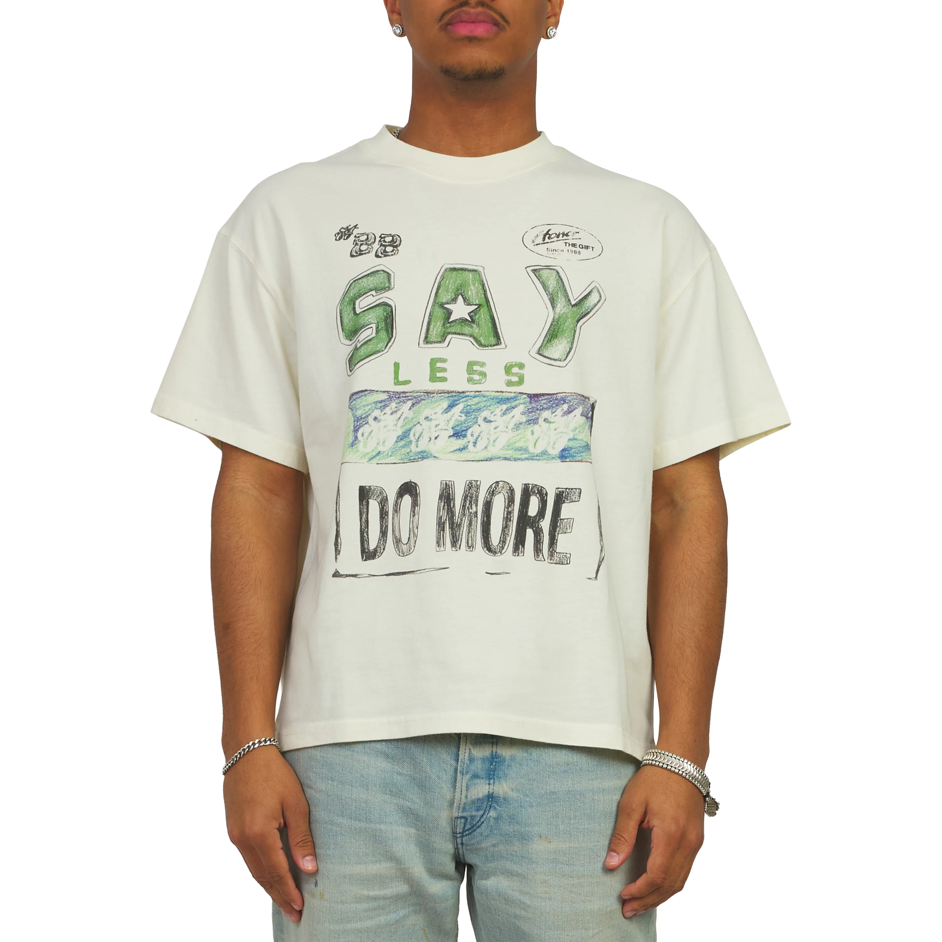 Say Less Do More Tee | White - Image 3