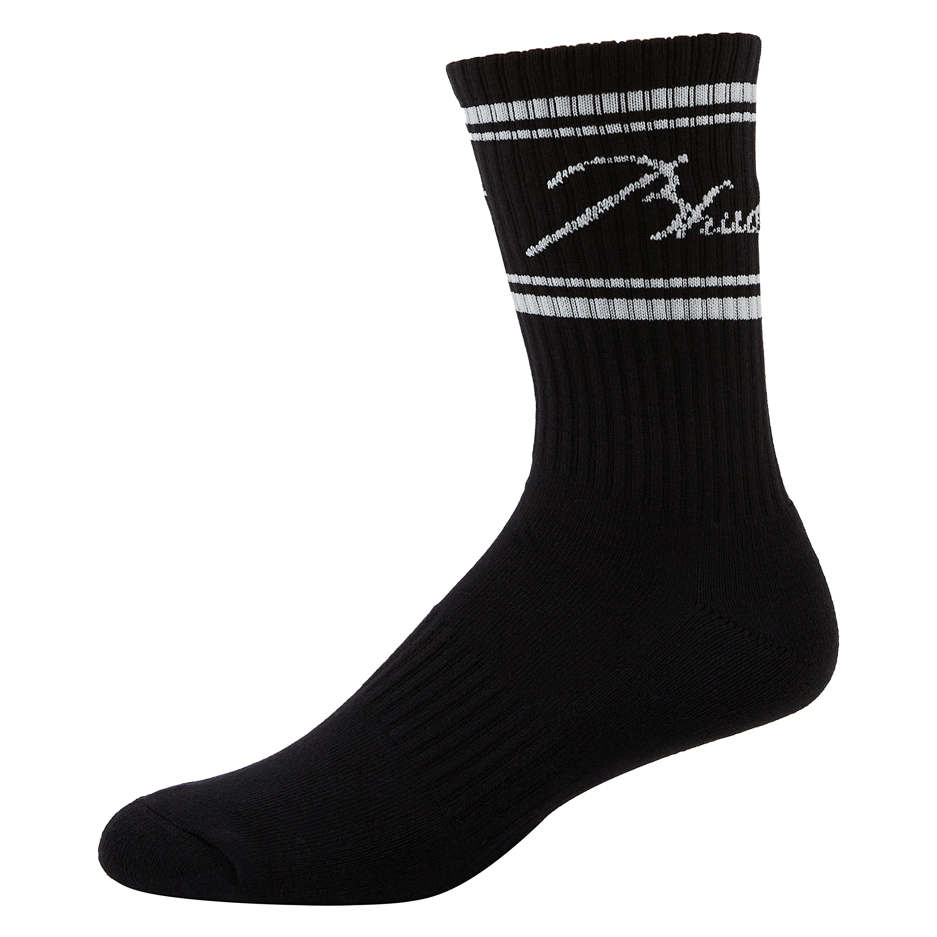 Script Logo Sock | Black/Grey - Image 3