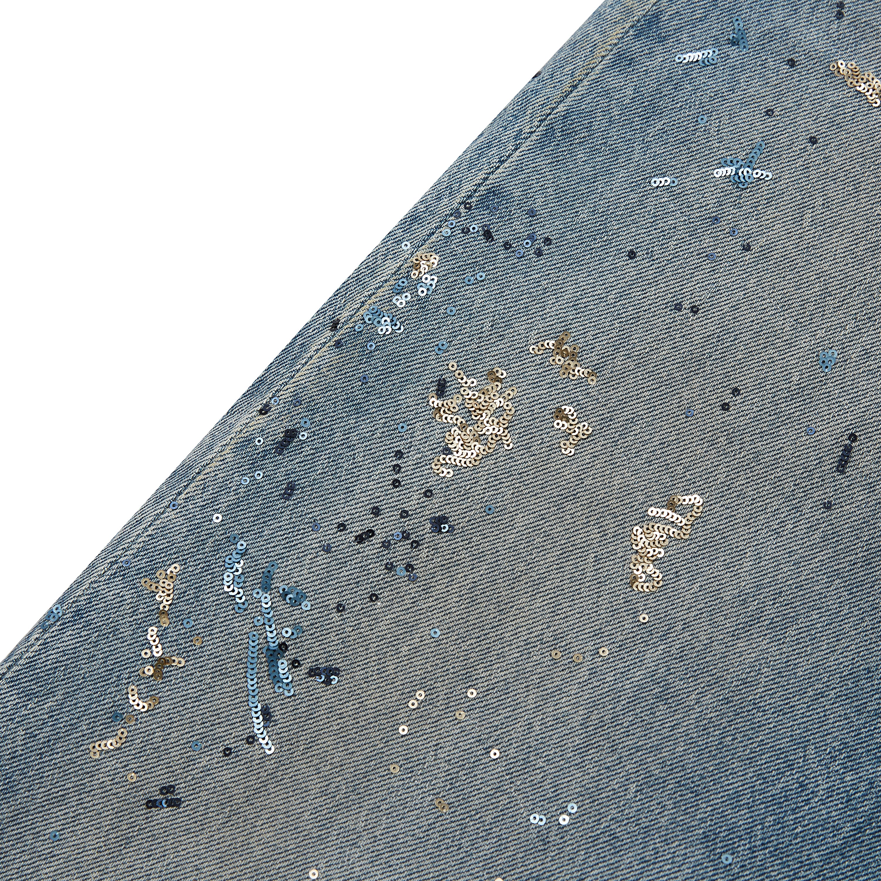 Sequin Splatter Paint Denim - Image 3