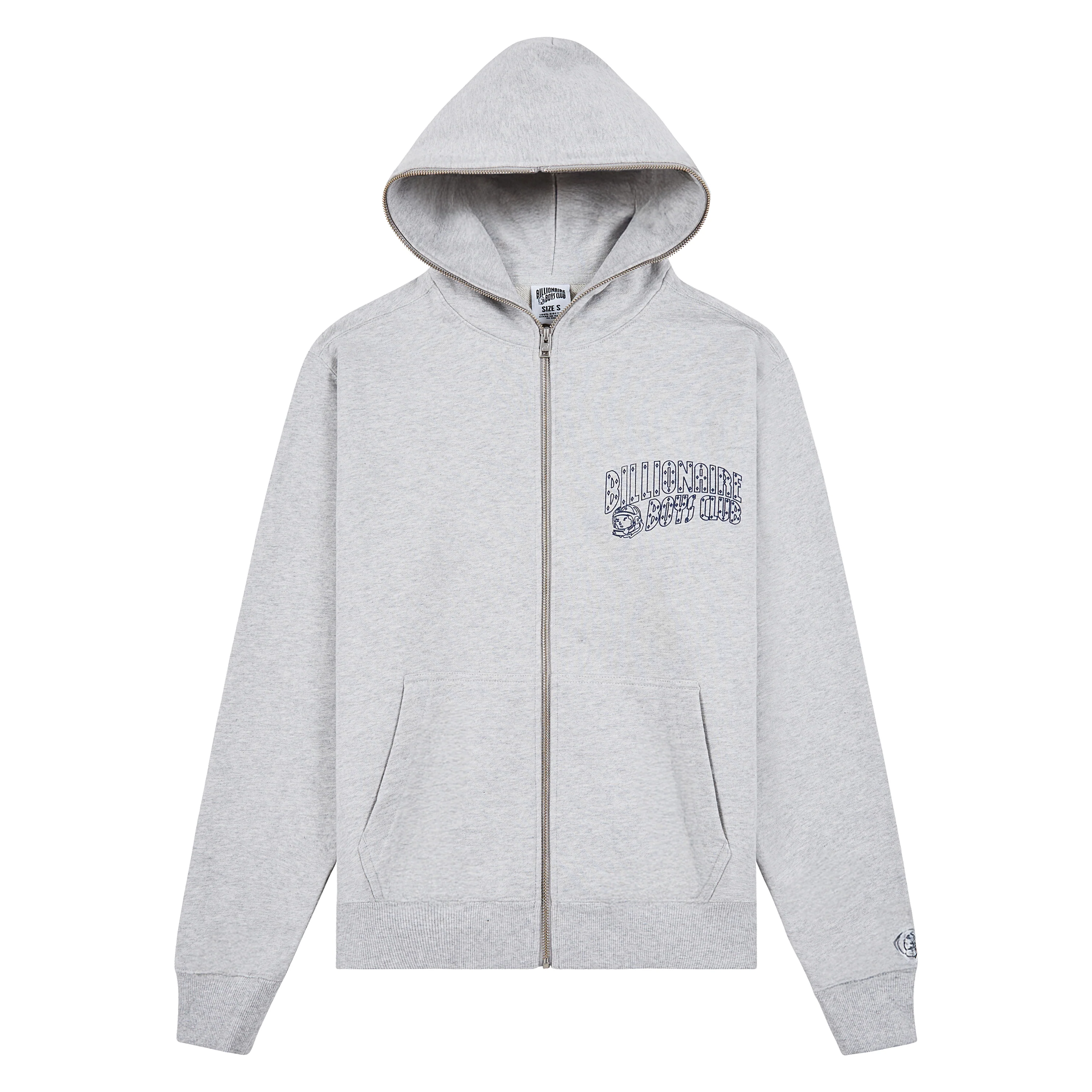 Small Swerve Zip Hoodie | Heather Grey