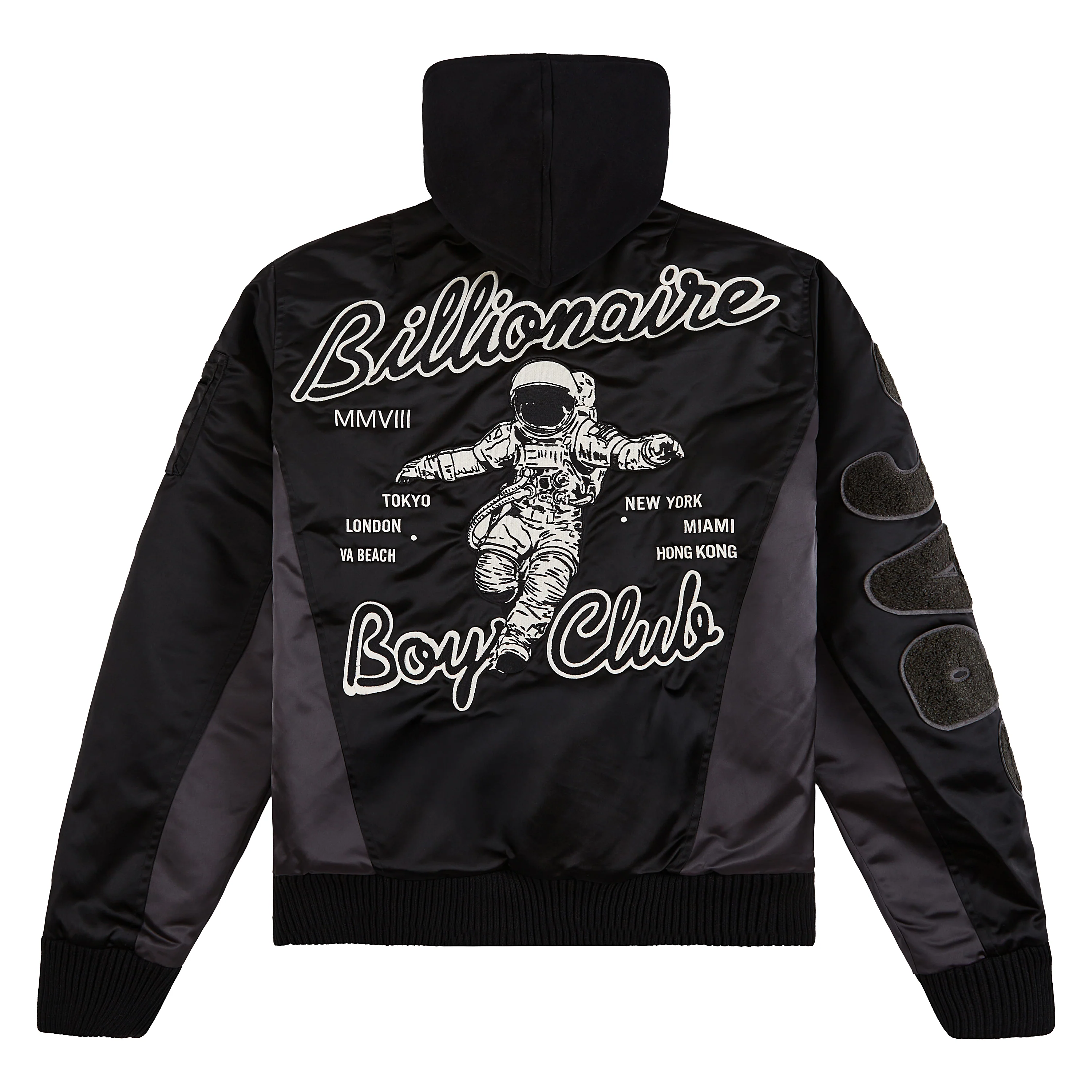 Space Suit Bomber Jacket | Black - Image 2