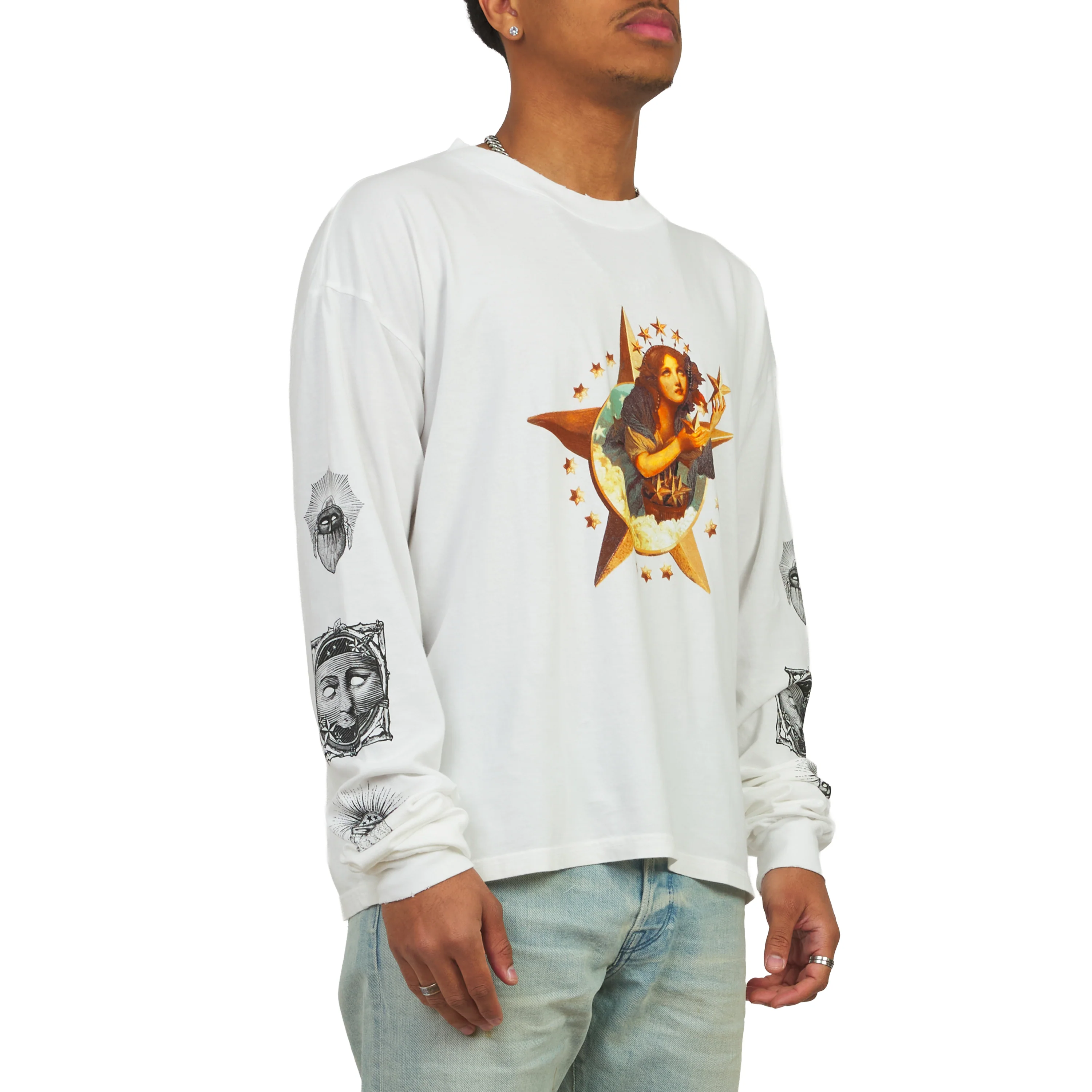Star Girl L/S Tee | White - Image 2