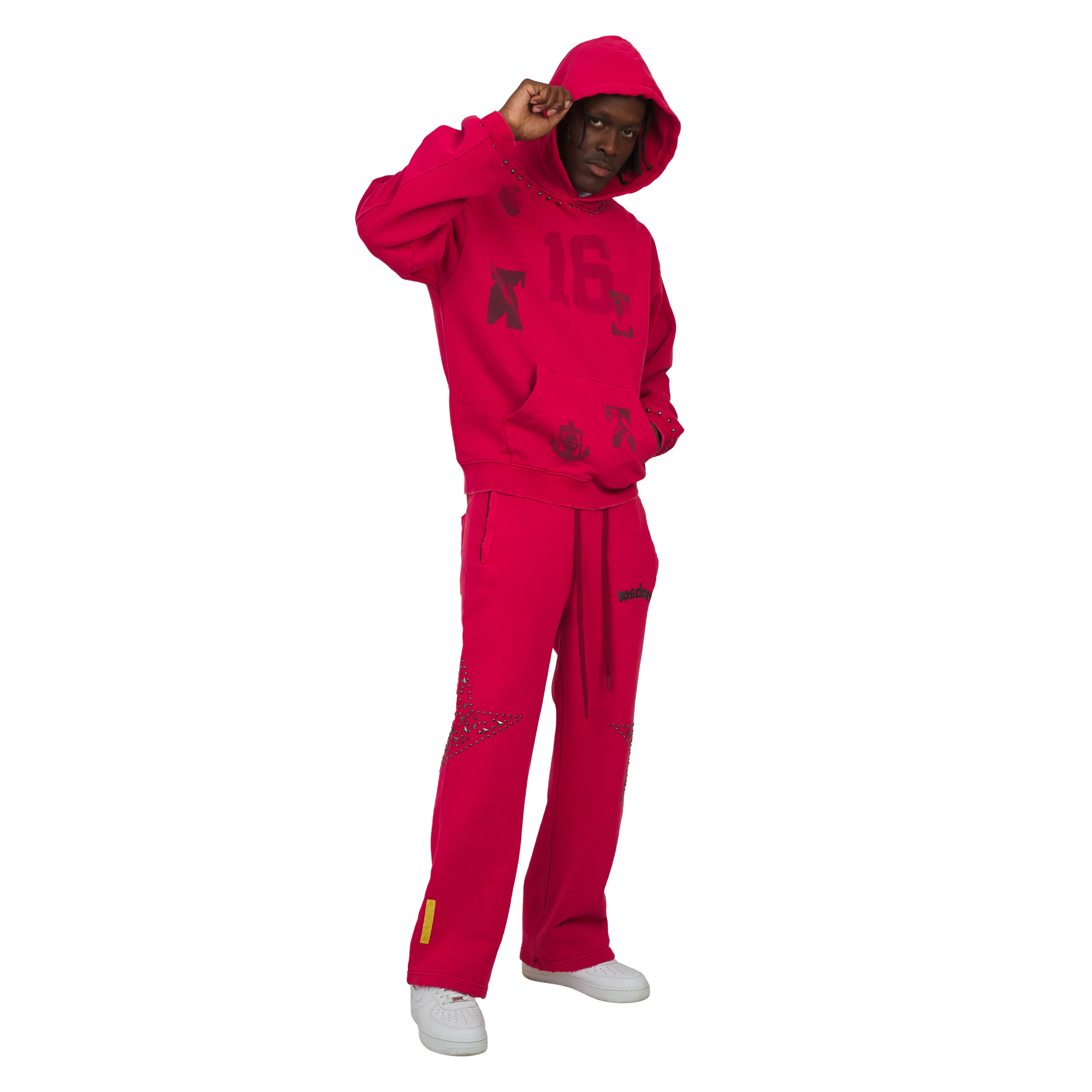 Star Studded Sweatpant | Vintage Red - Image 6