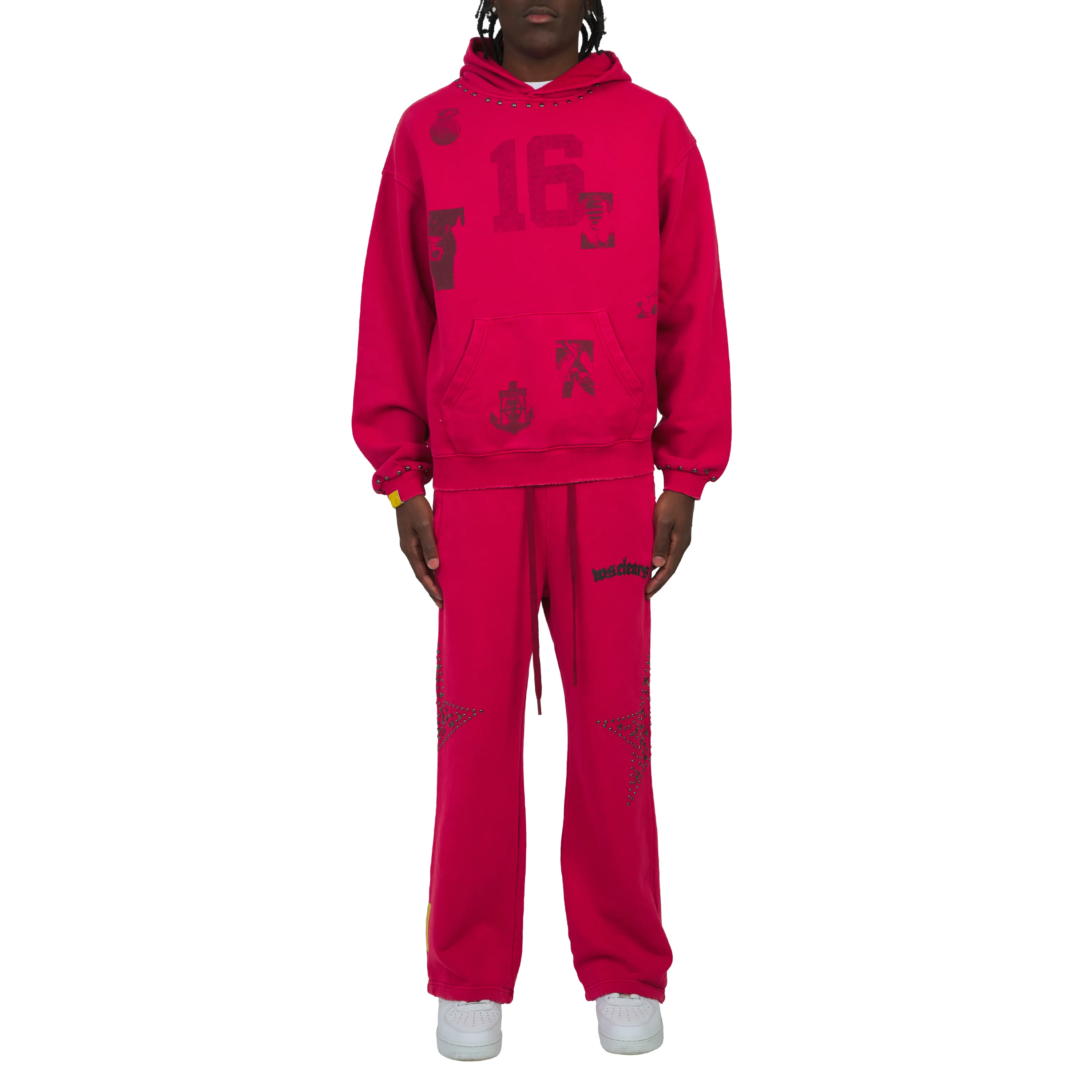 Star Studded Sweatpant | Vintage Red - Image 7
