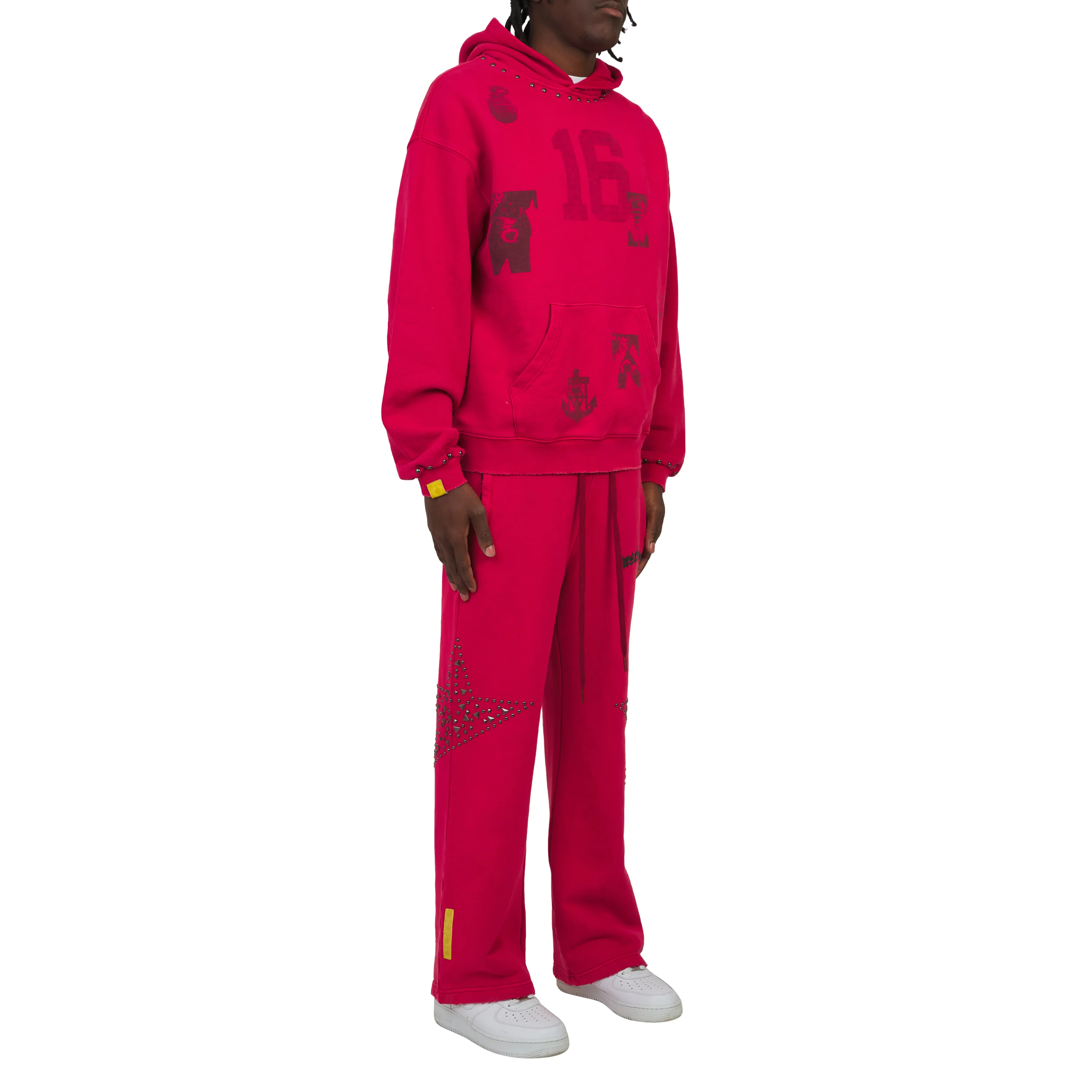 Star Studded Sweatpant | Vintage Red - Image 9