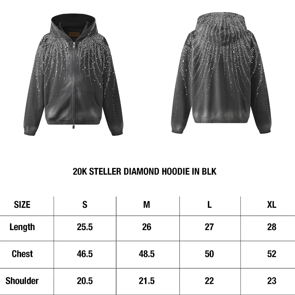 Steller Diamond Hoodie | Black - Image 6