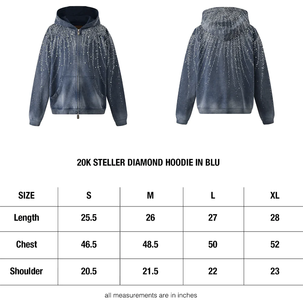 Steller Diamond Hoodie | Blue - Image 6