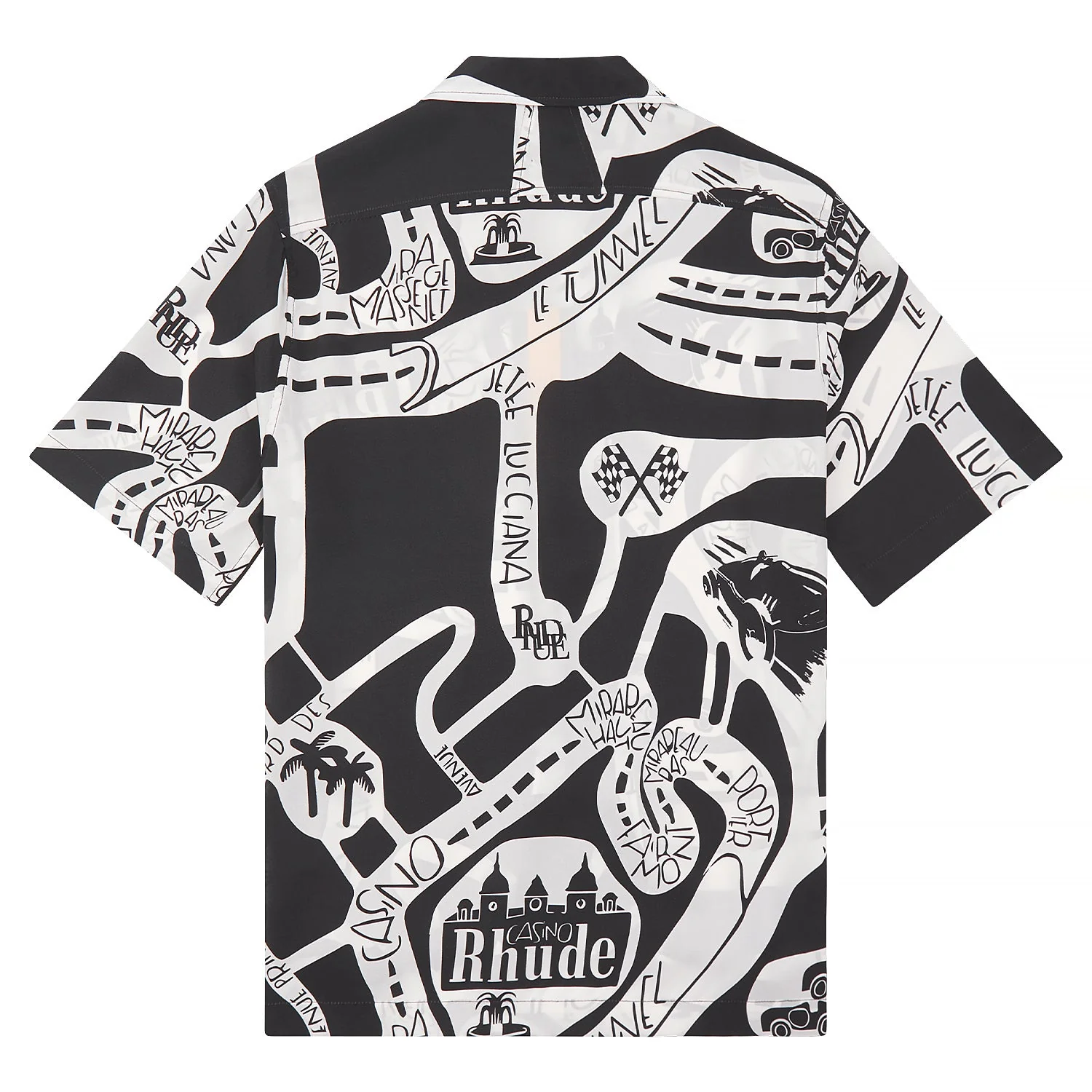 Strada Silk Shirt | Black/White - Image 4