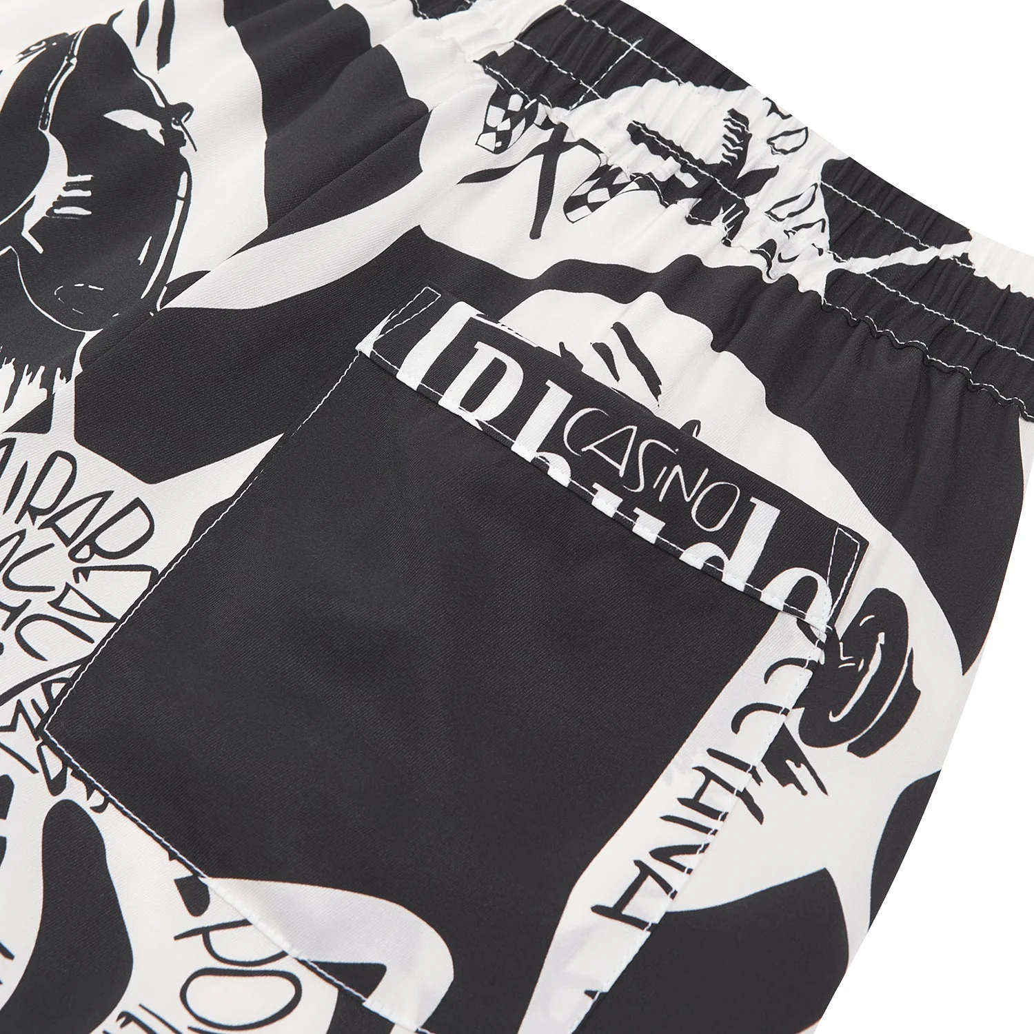 Strada Silk Short | Black/White - Image 3