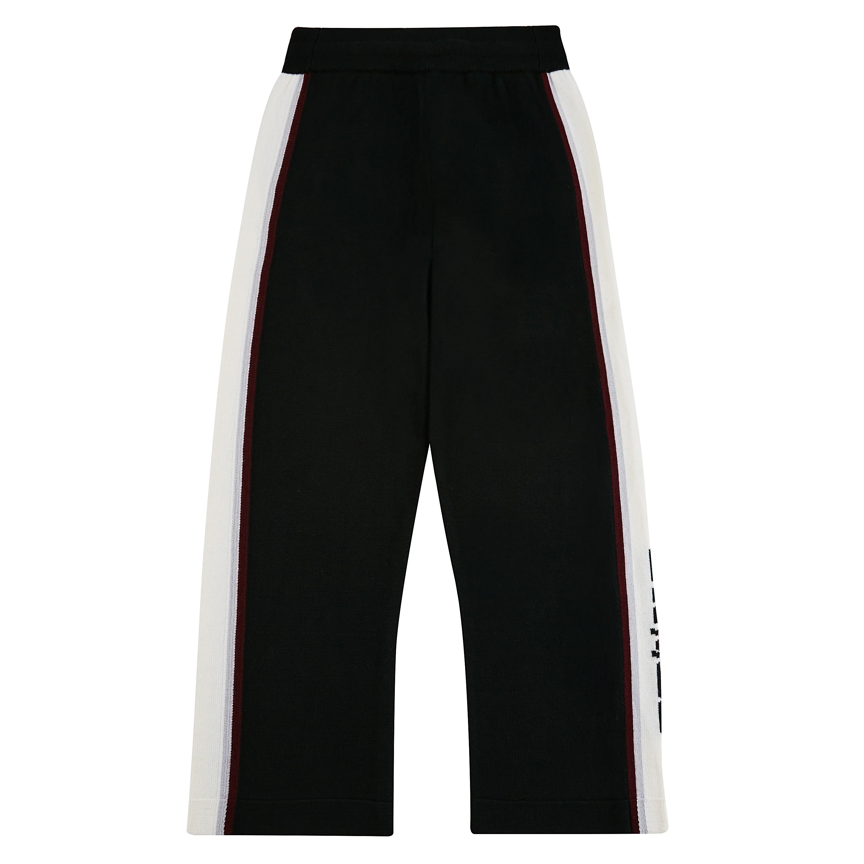 Stripe Merino Track Pant | Black - Image 2