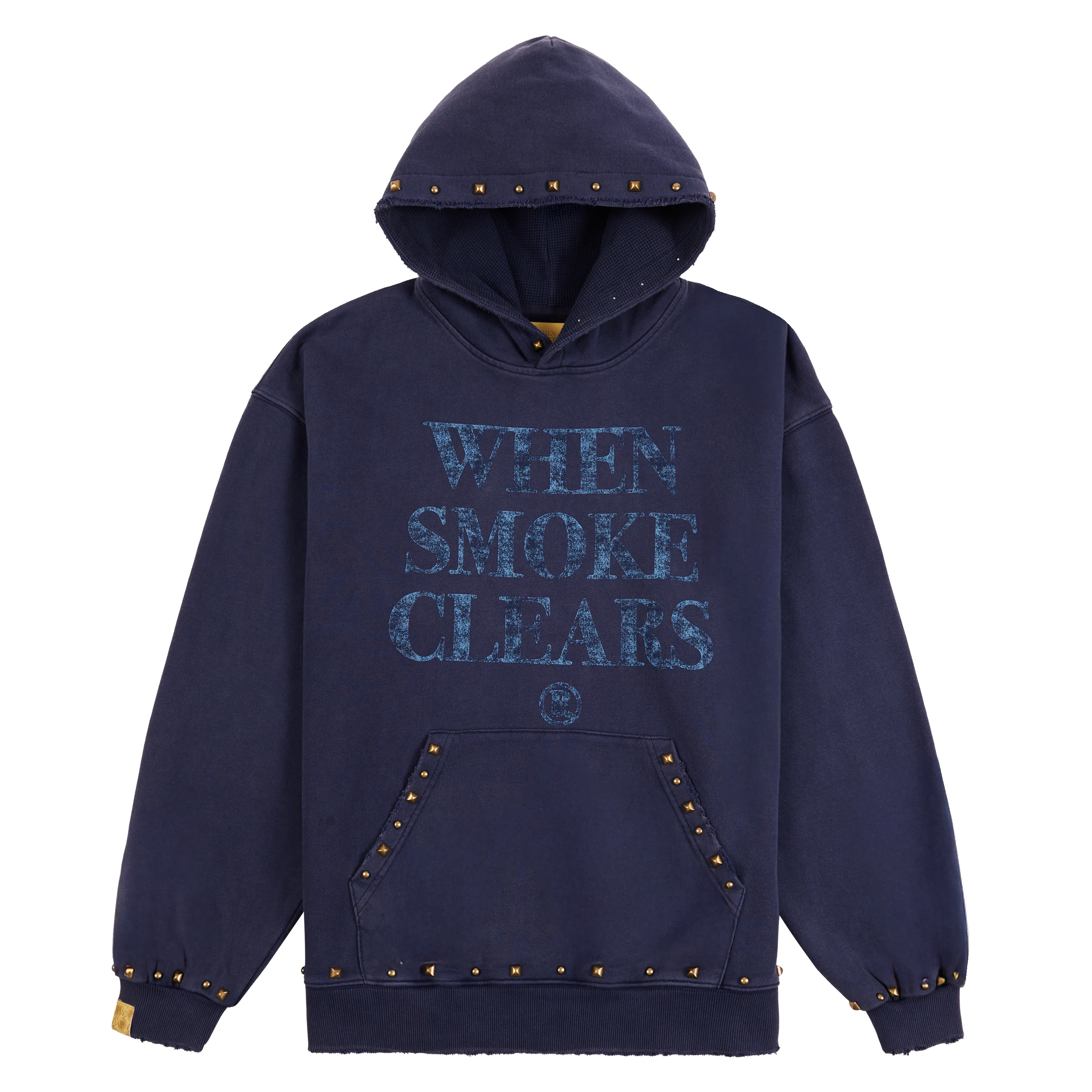 Studded Logo Hoodie | Navy/Columbia