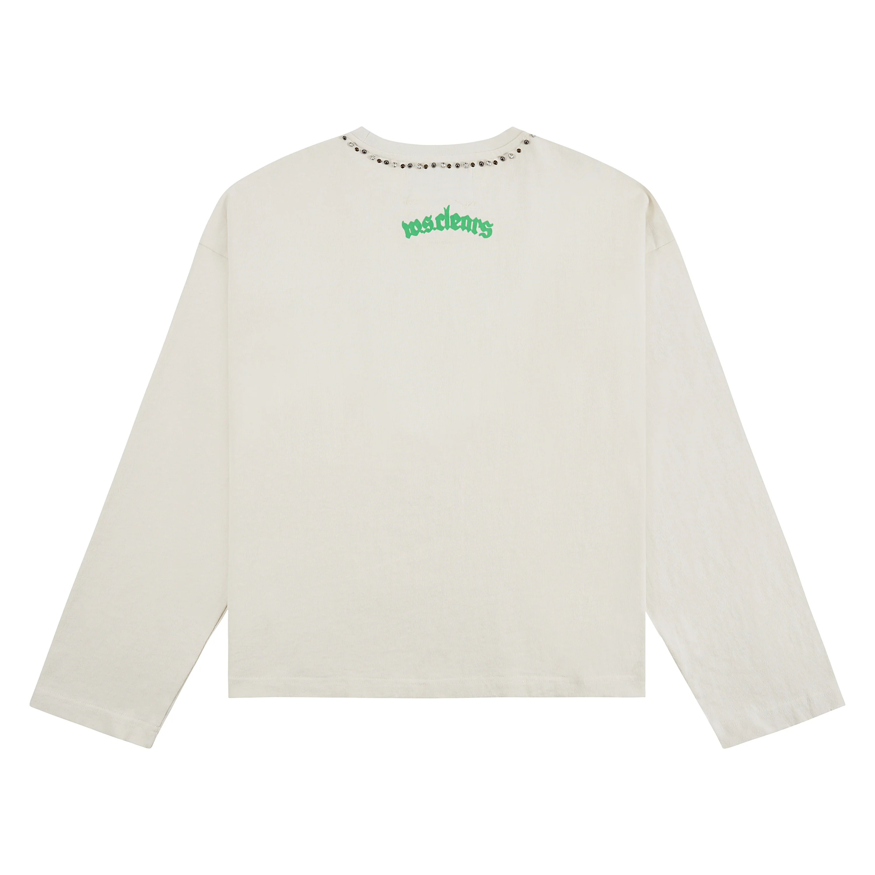 Studded Star Head L/S Tee | Ivory/Lemon - Image 5