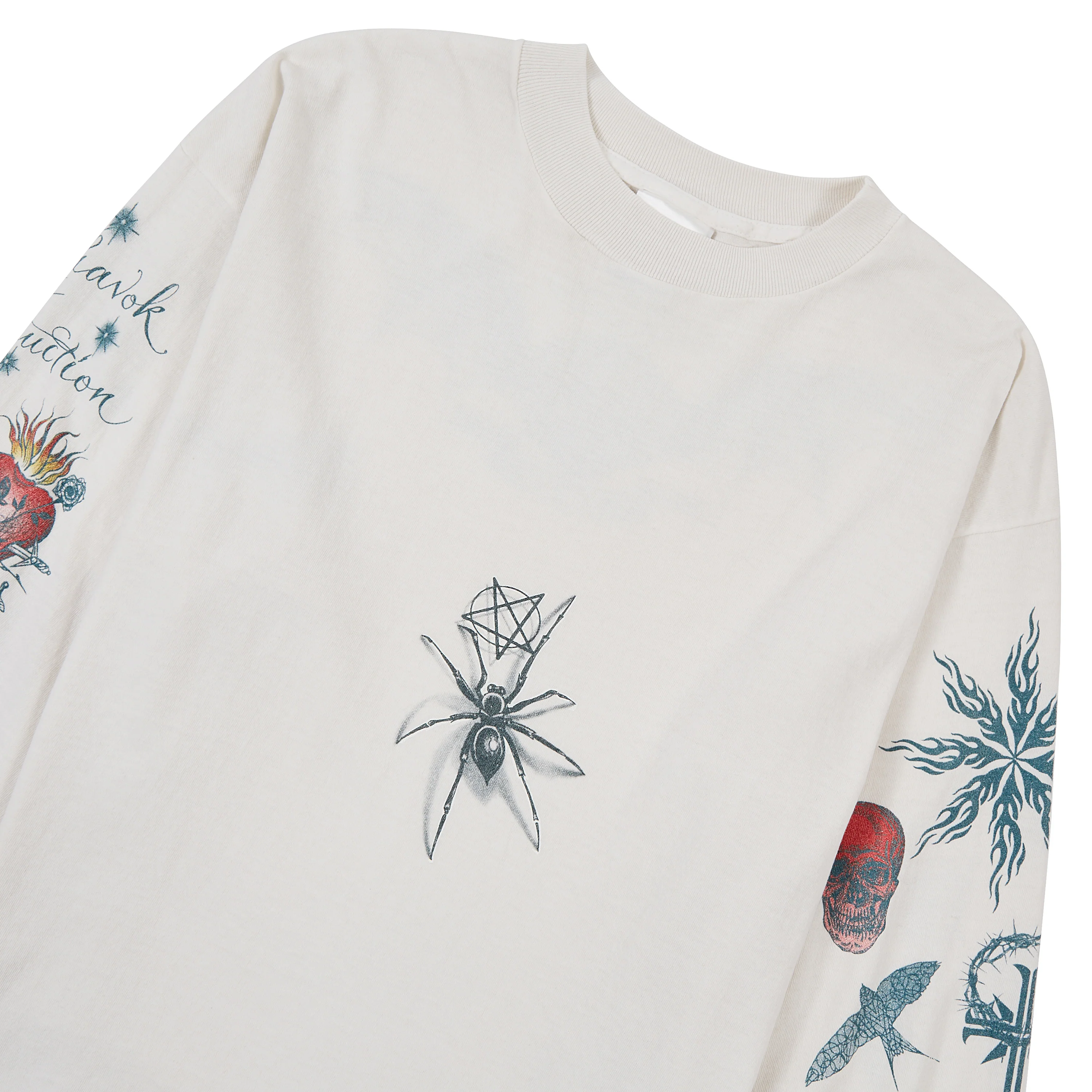 Tattoo L/S Tee | White - Image 3