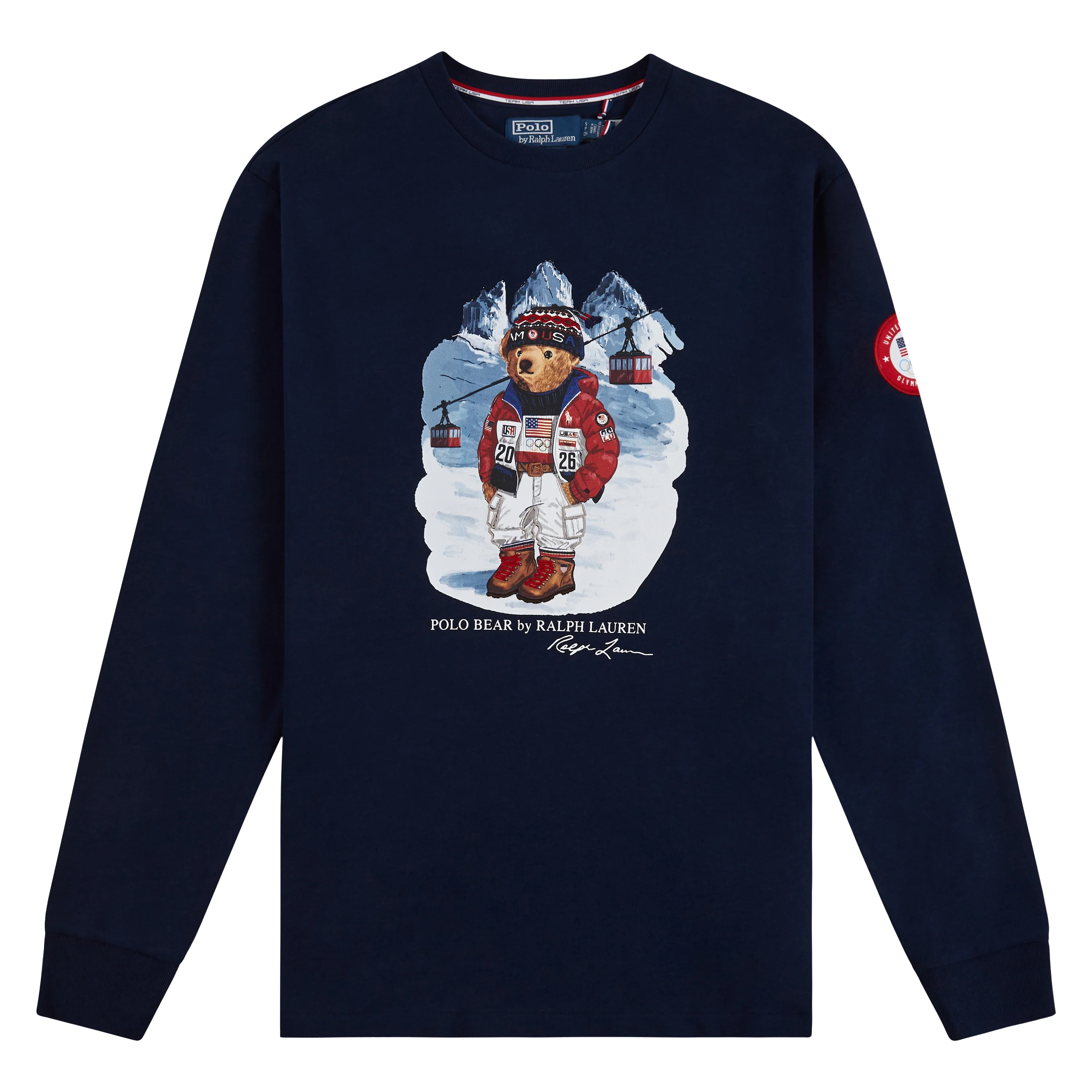 Team USA Bear L/S Tee