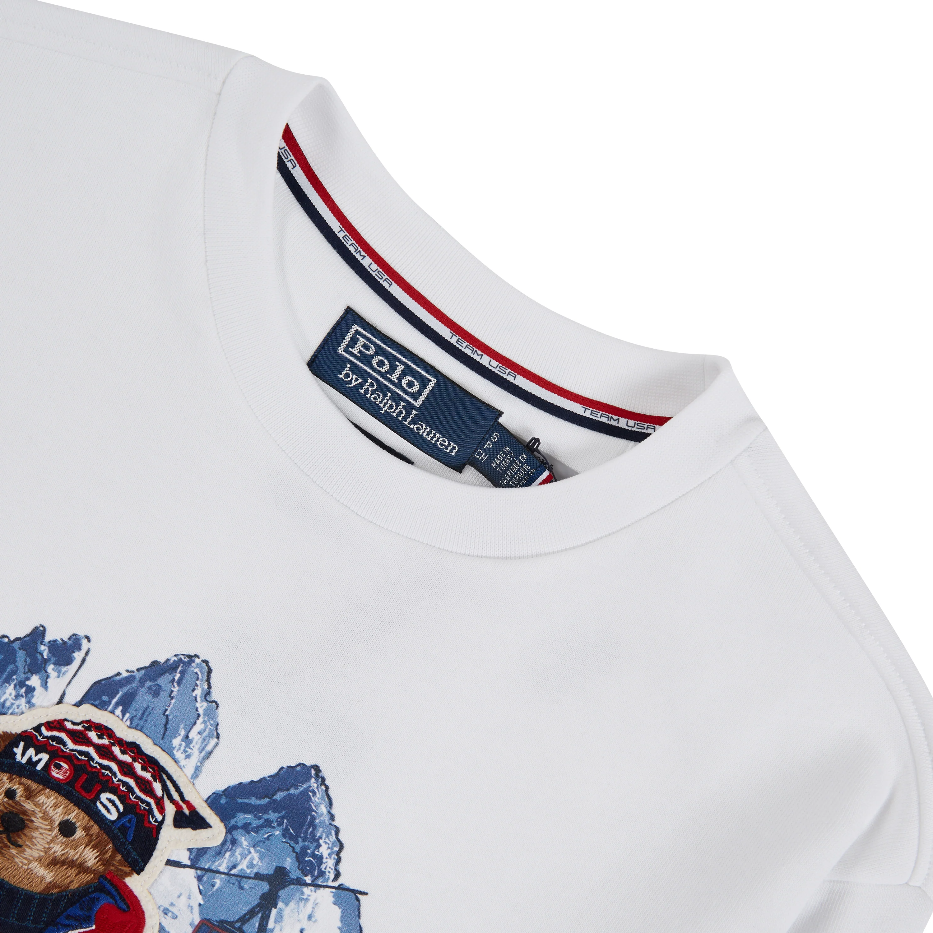 Team USA Bear Sweatshirt | White - Image 2