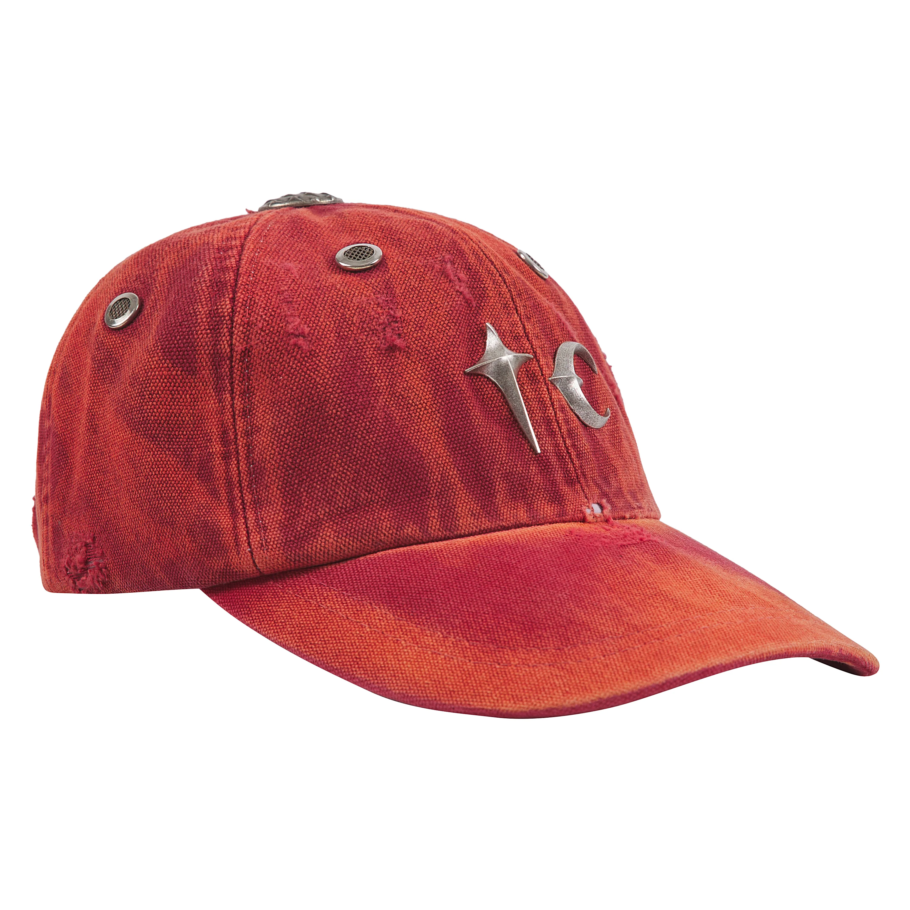 Two Tone Washed Hat | Red - Image 3