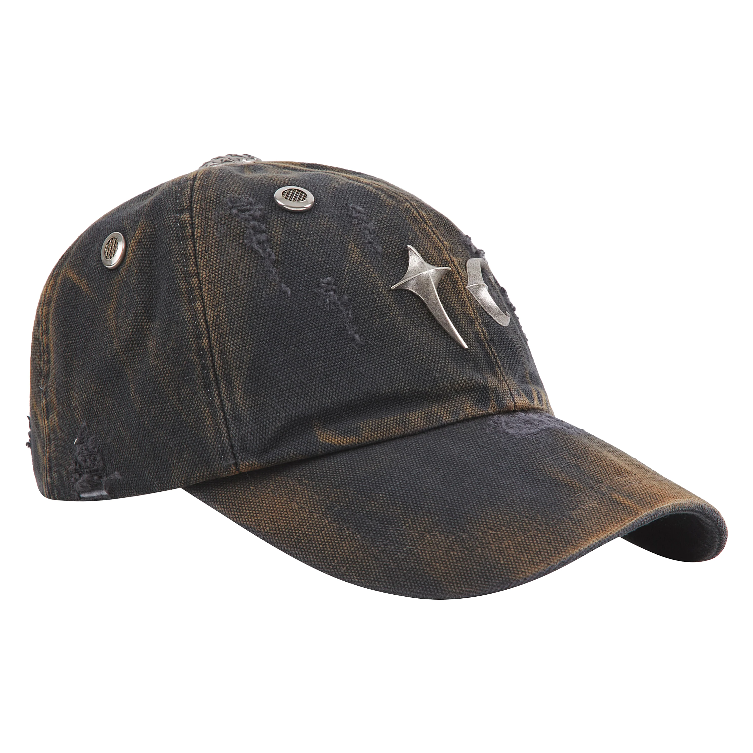 Two Tone Washed Hat | Rust Black - Image 3