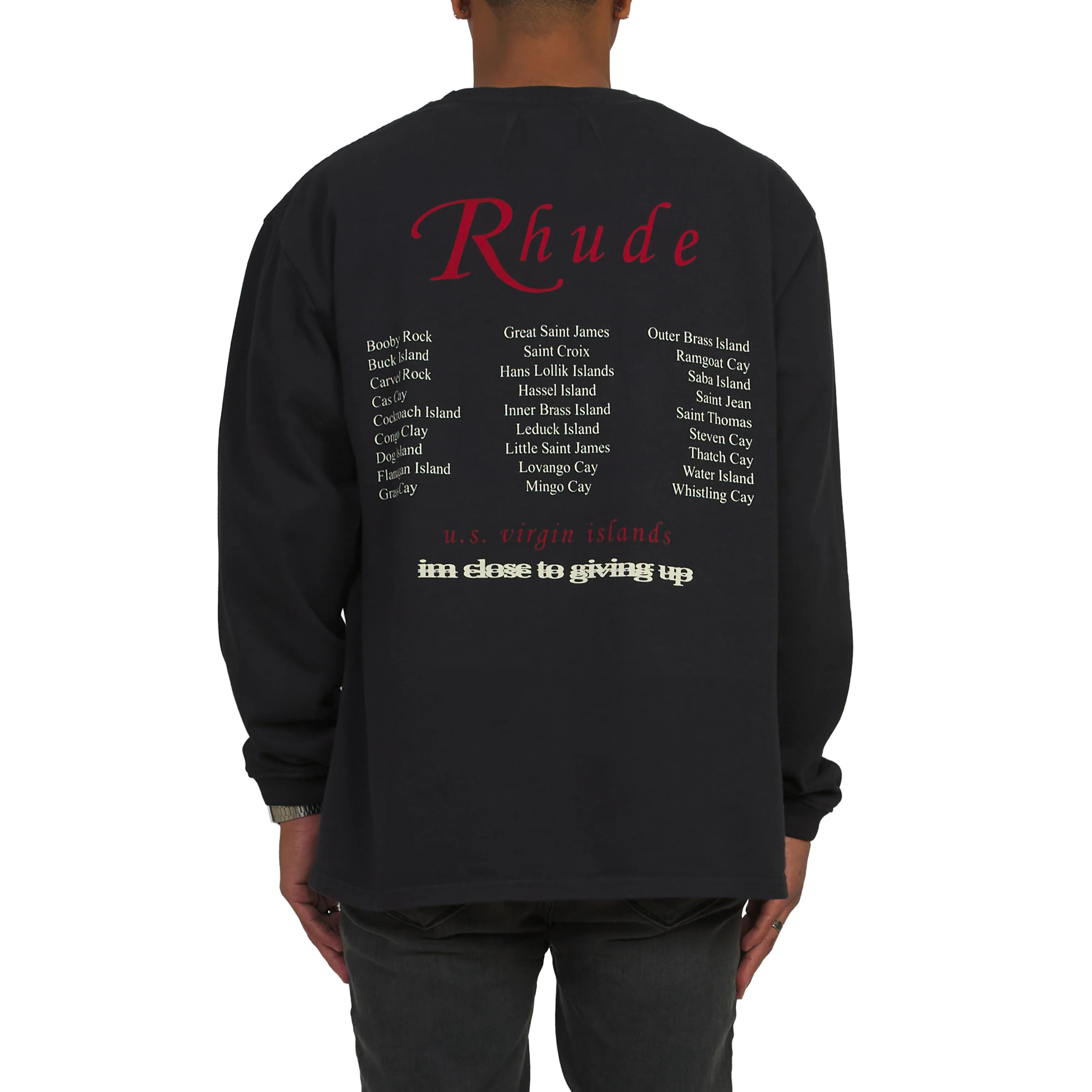 USVI Regatta Tour L/S Tee | Vintage Black/White/Red - Image 4