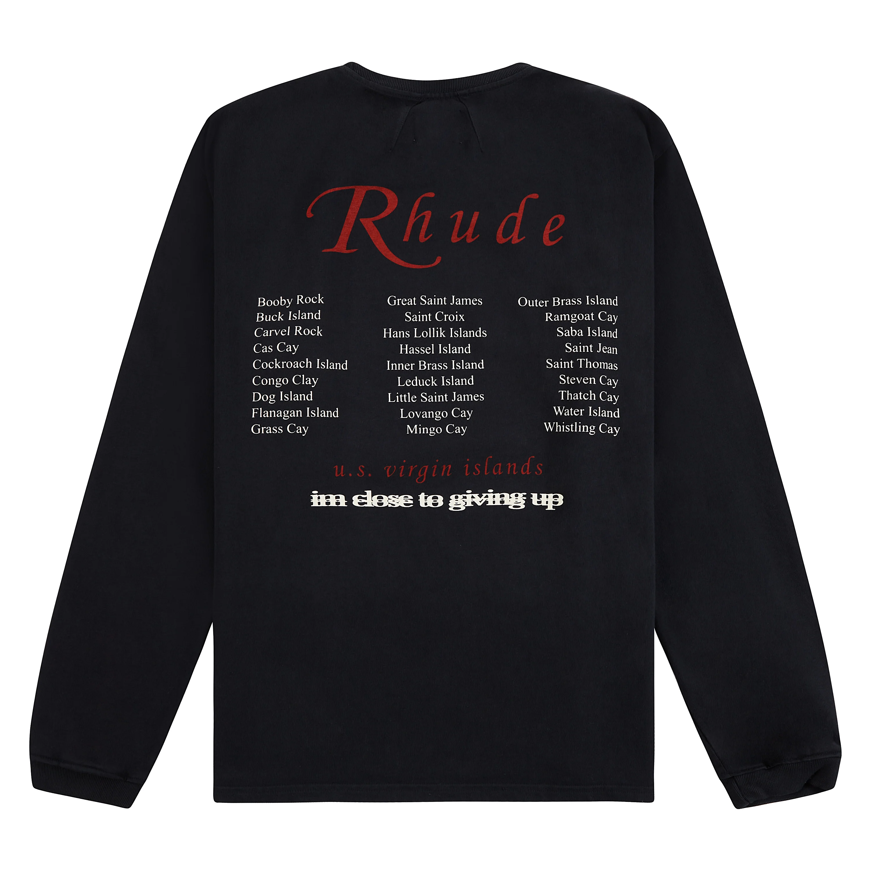 USVI Regatta Tour L/S Tee | Vintage Black/White/Red - Image 5