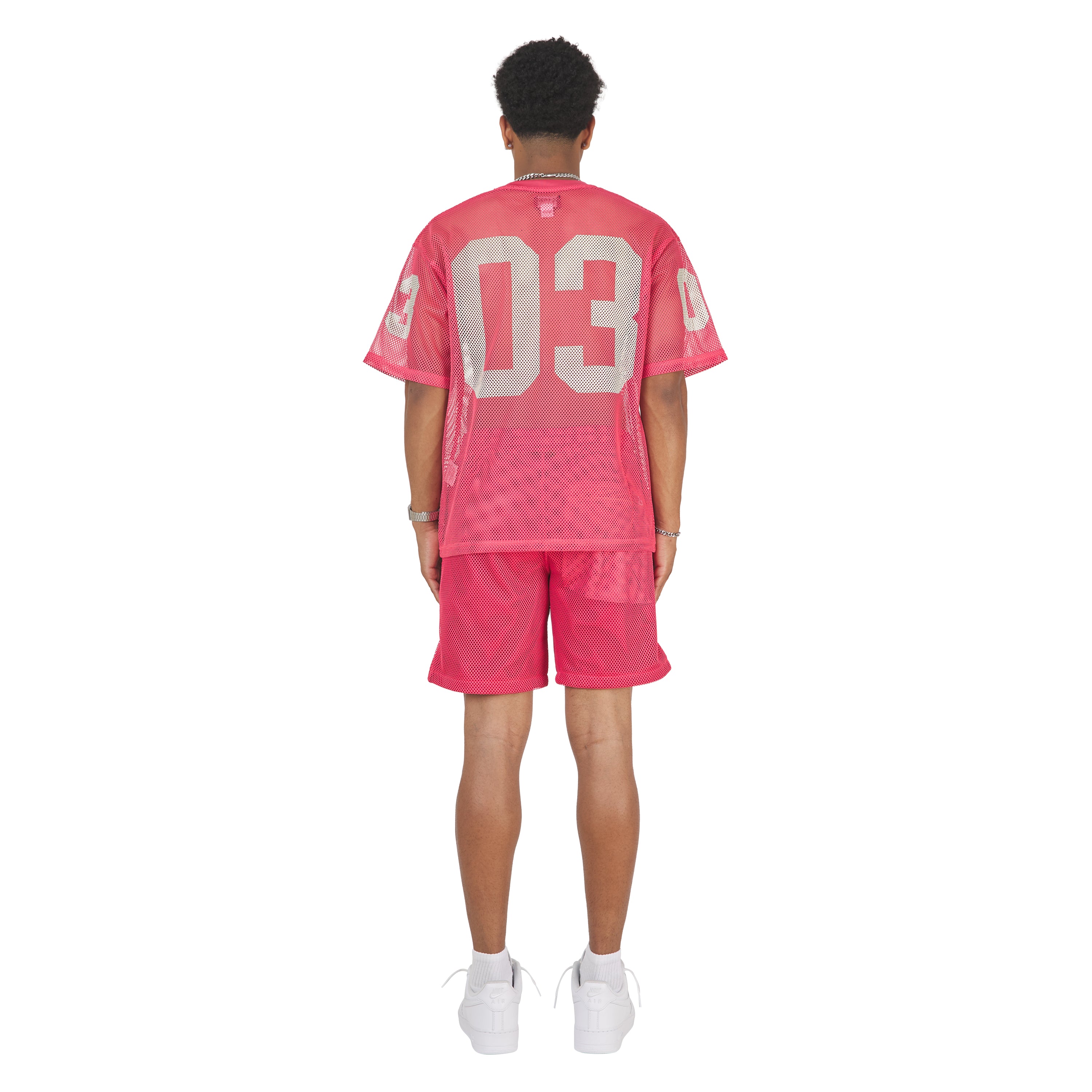 Varsity Mesh Tee | Desert Rose - Image 8