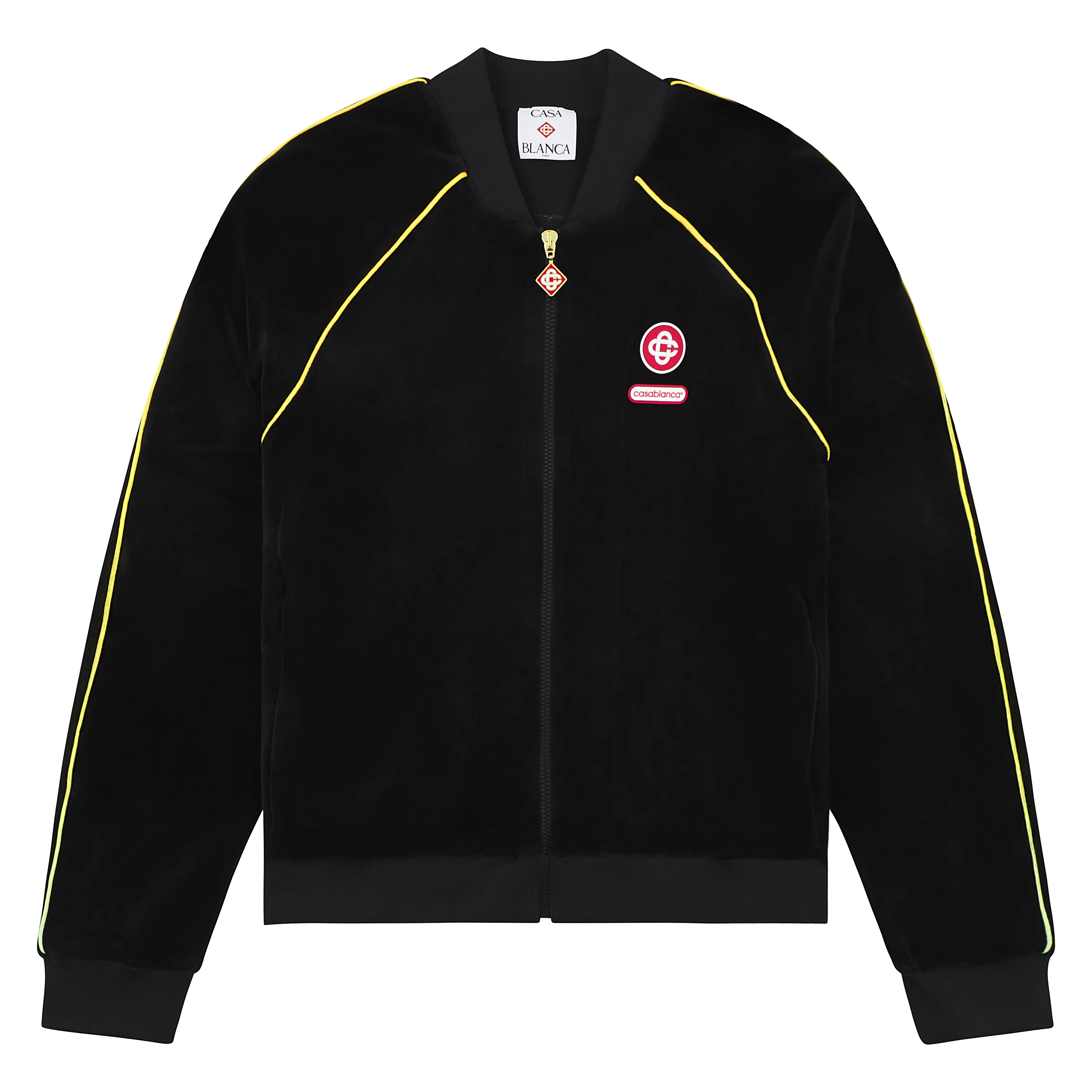 Gradient Piping Velour Track Jacket