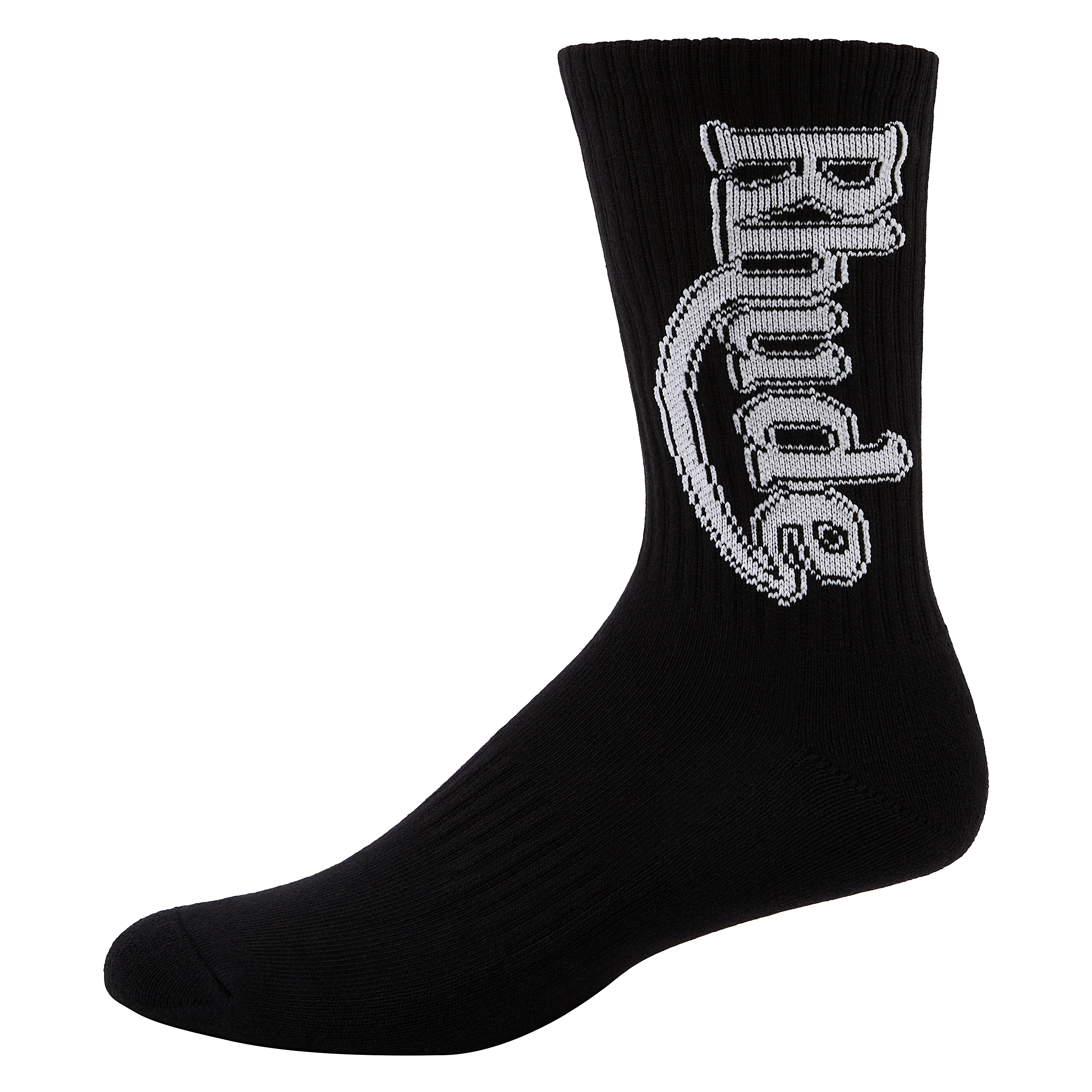 Vertical Race Track Sock | White - Image 3