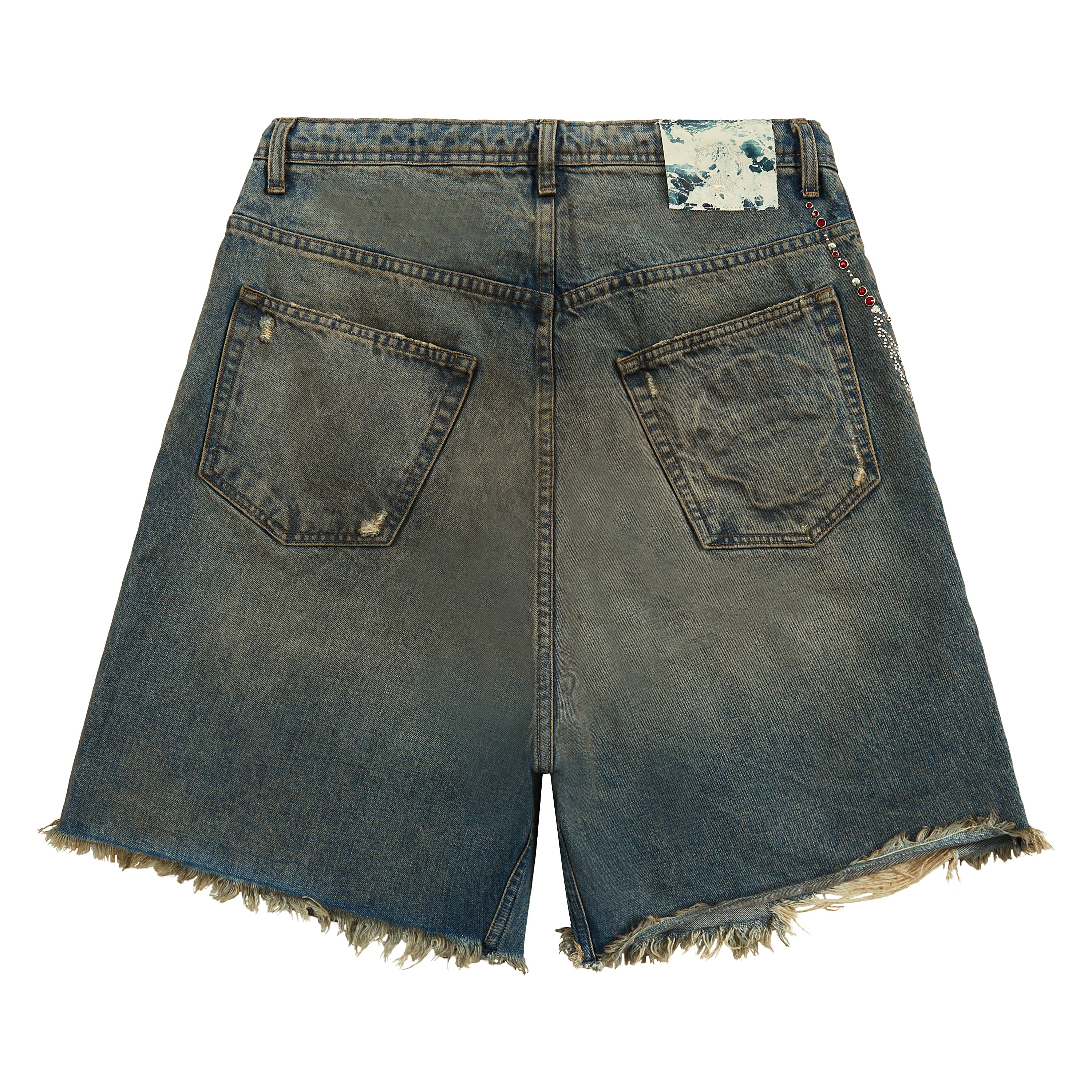 Victorian Chain Denim Short | Indigo - Image 5