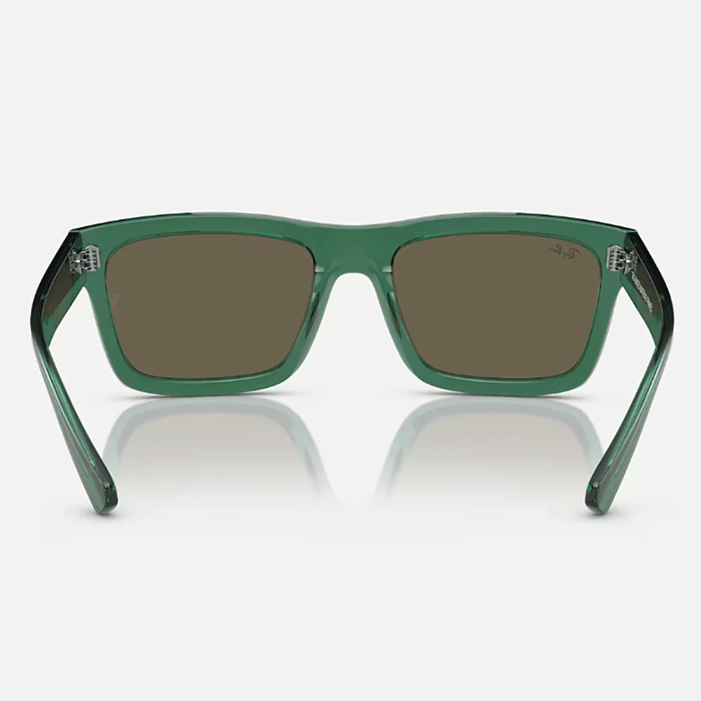 Warren Sunglasses | Transparent Green/Brown - Image 4