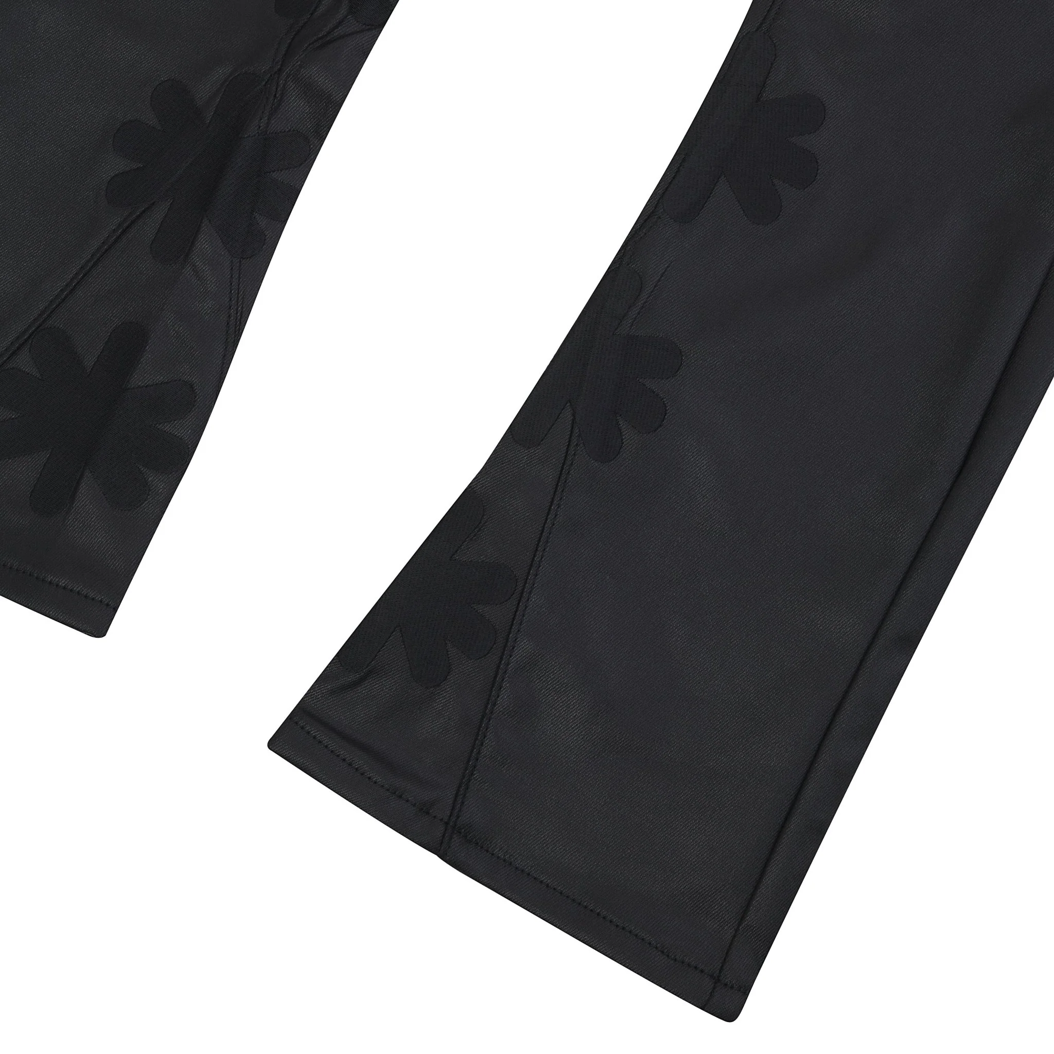 Black on Black Waxed Denim | Black - Image 3