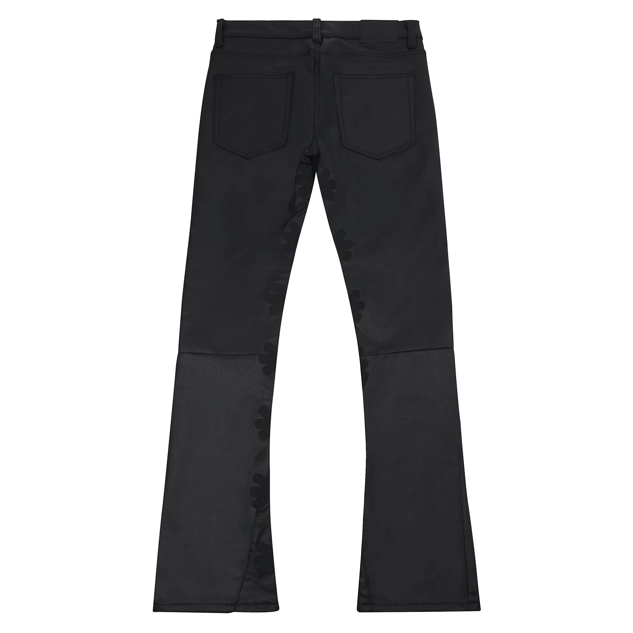 Black on Black Waxed Denim | Black - Image 4