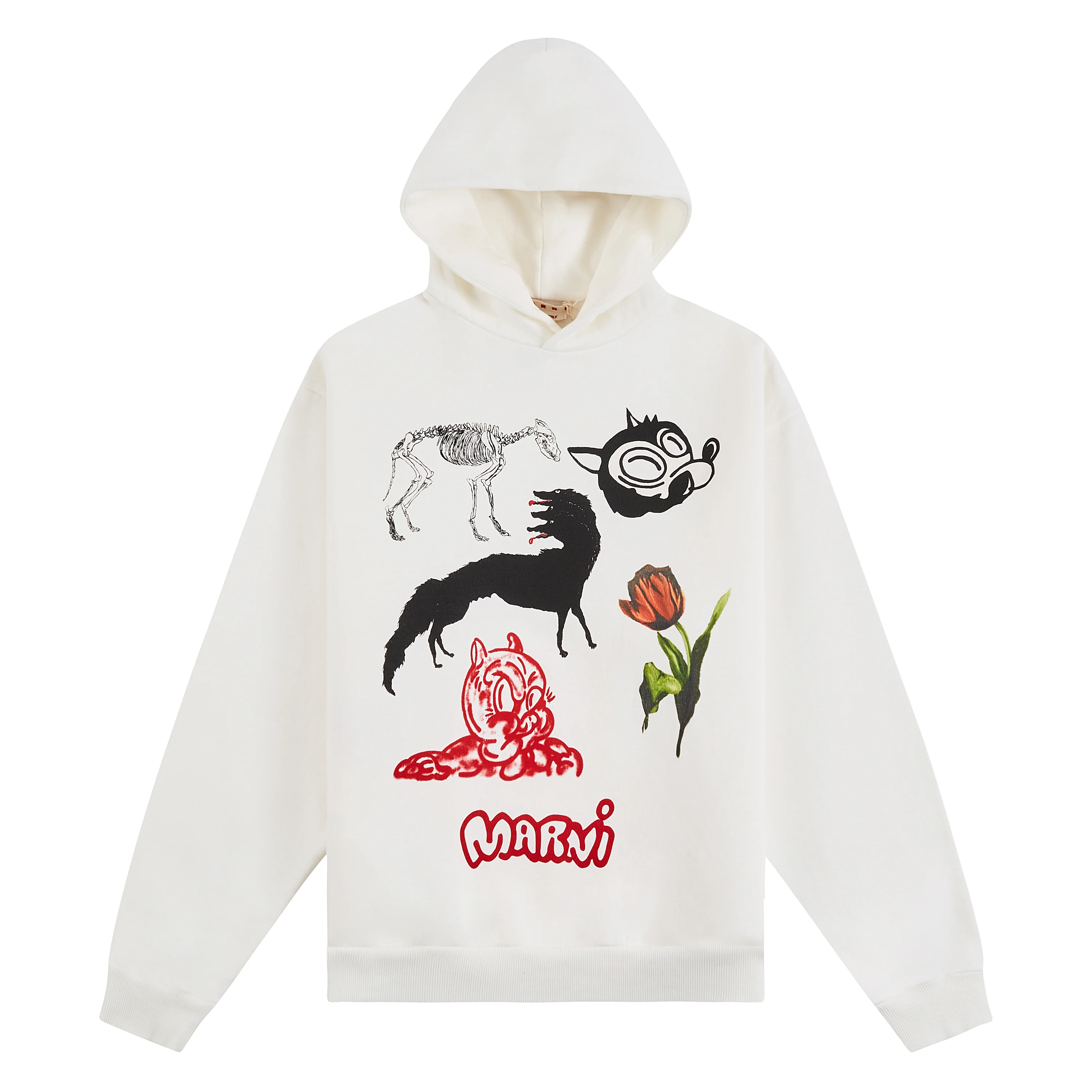 Wolf and Tulips Hoodie