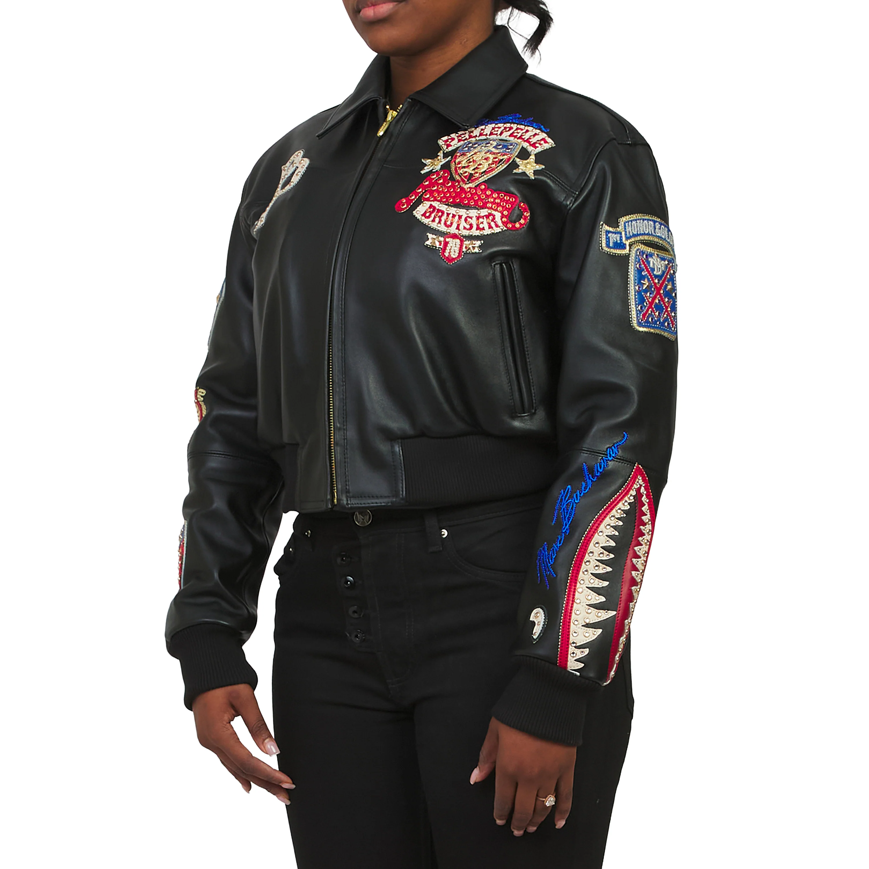 Women's American Bruiser Jacket | Black - Image 4
