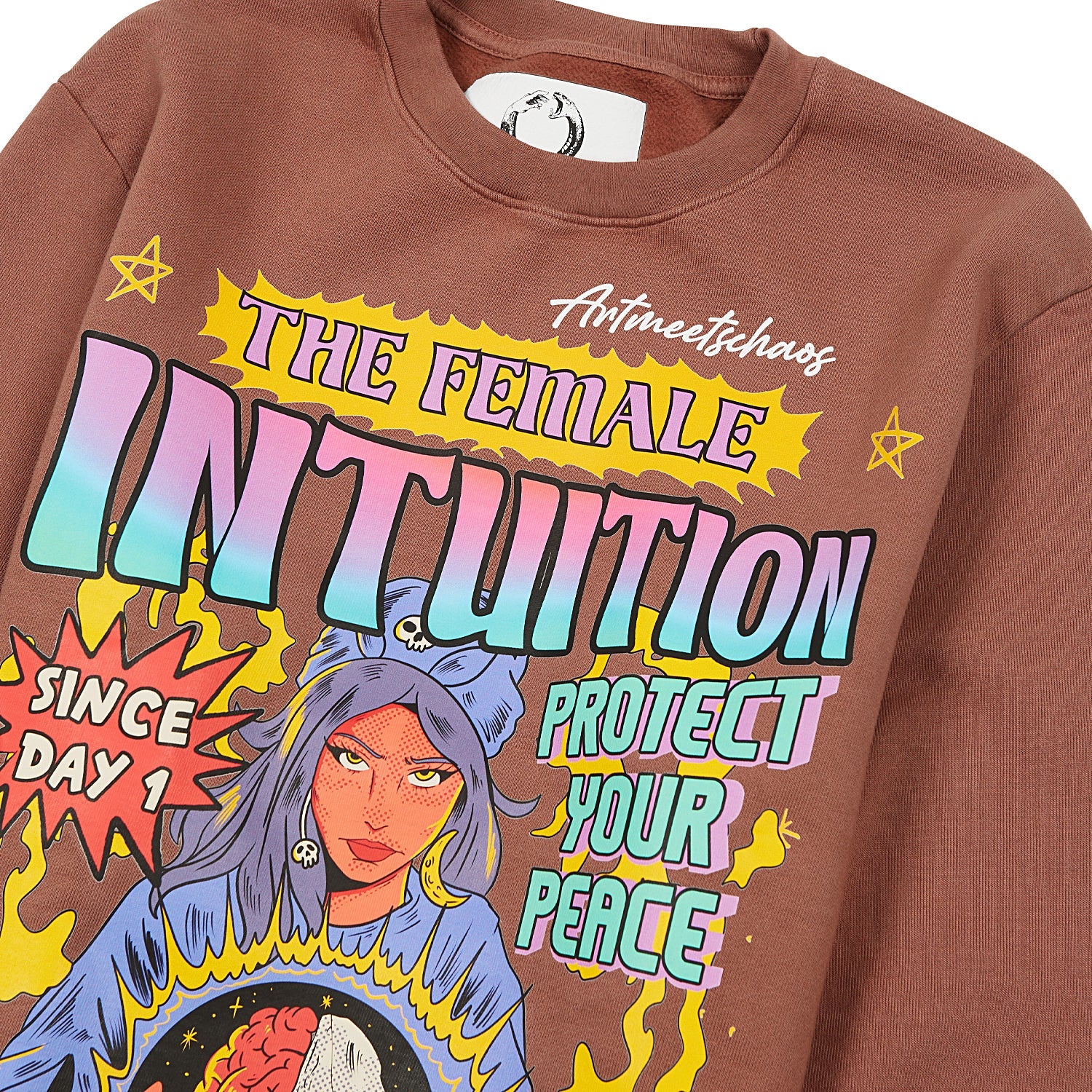 Woozy Chaos Sweatshirt | Plum - Image 4