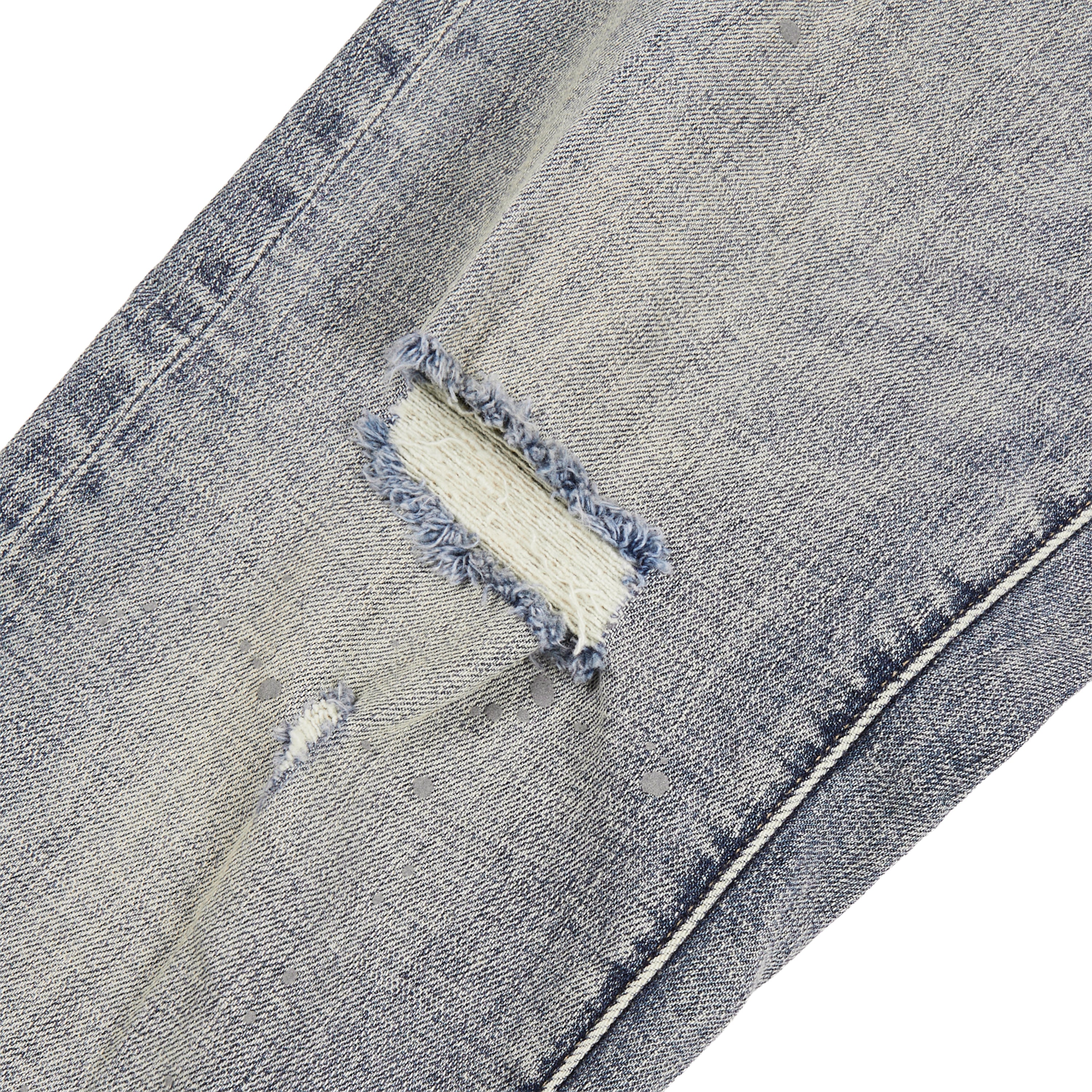 Worn Indigo Reflective Paint Denim - Image 2